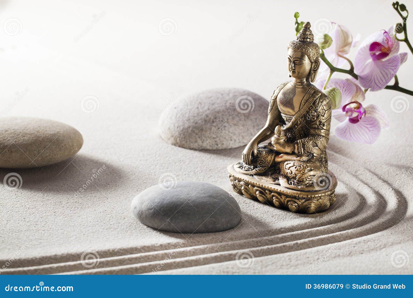 Symbol of Zen Harmony with Buddha Stock Image - Image of natural ...