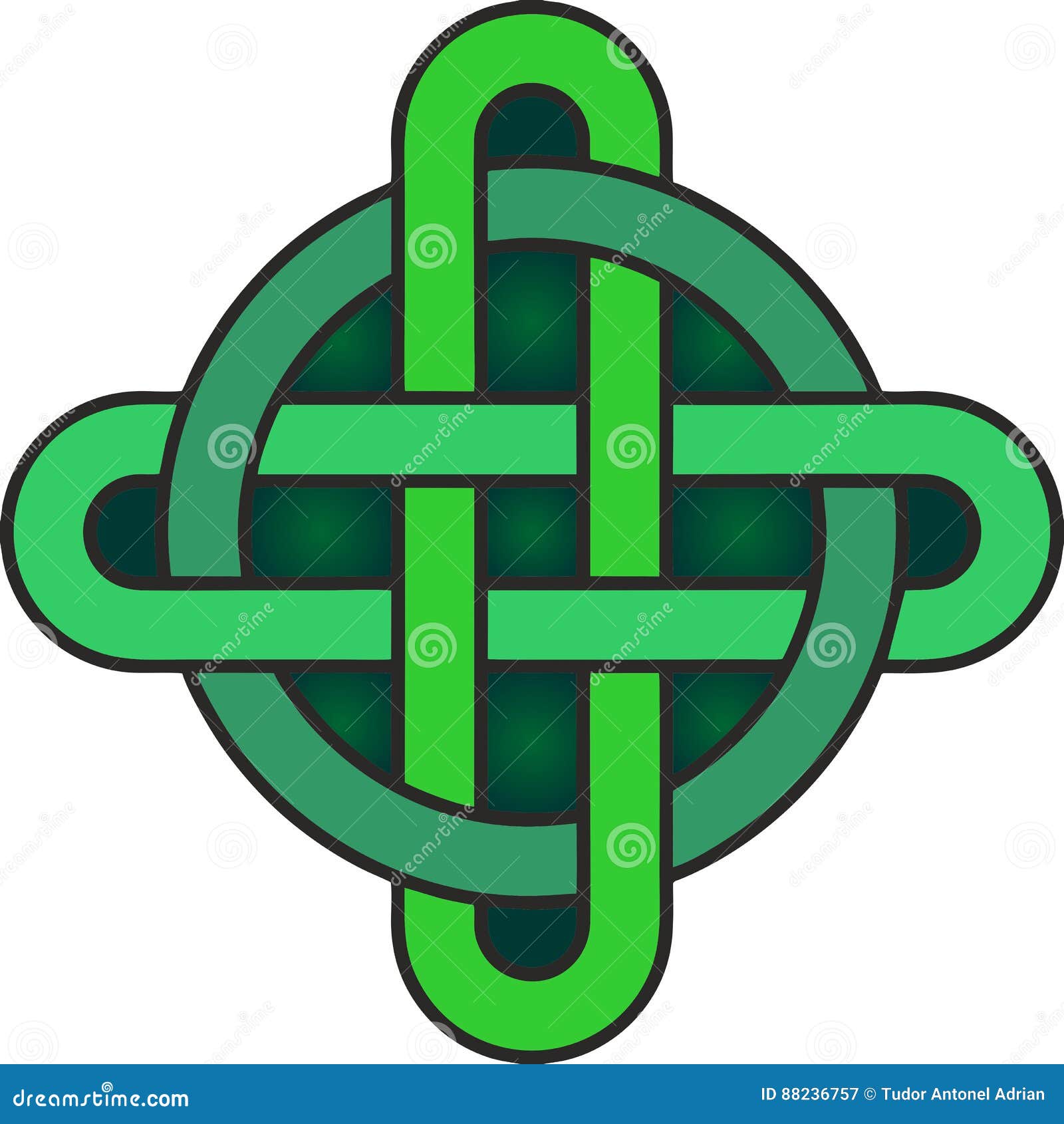 Symbole celtique de noeud illustration stock. Illustration du symbole 88236757