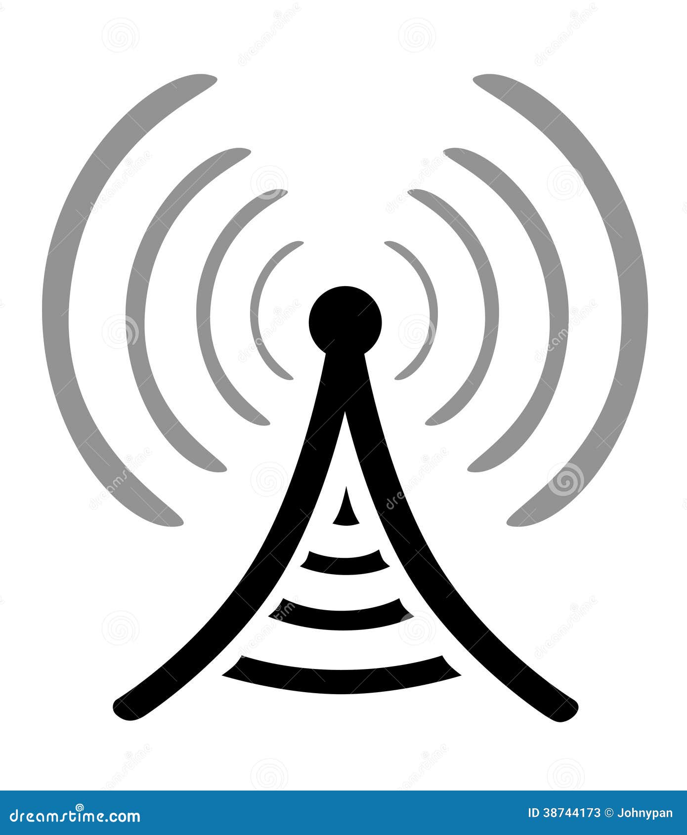 Symbole D Antenne Par Radio Stock Illustrations, Vecteurs