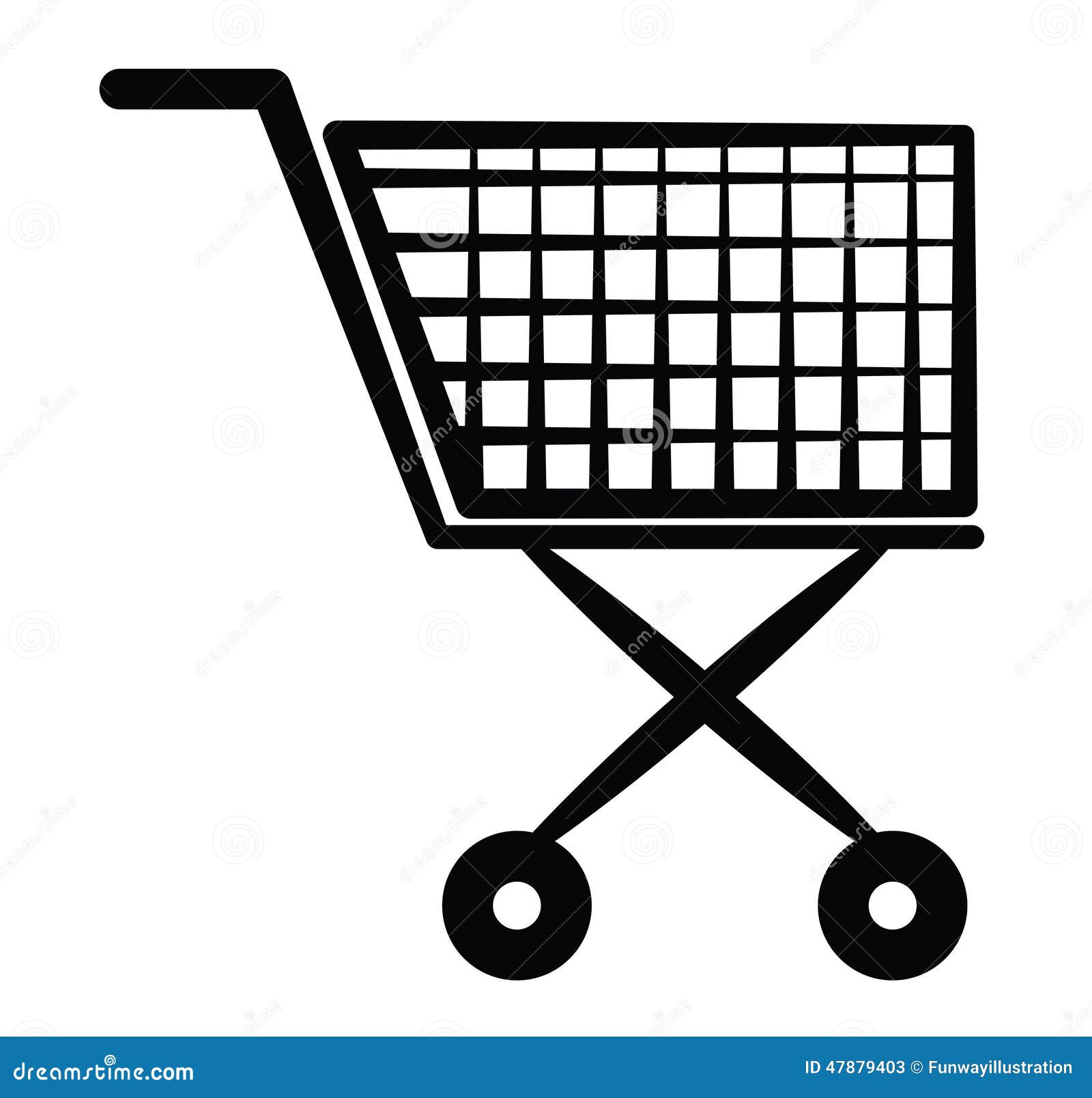 Symbole de caddie illustration de vecteur. Illustration du système