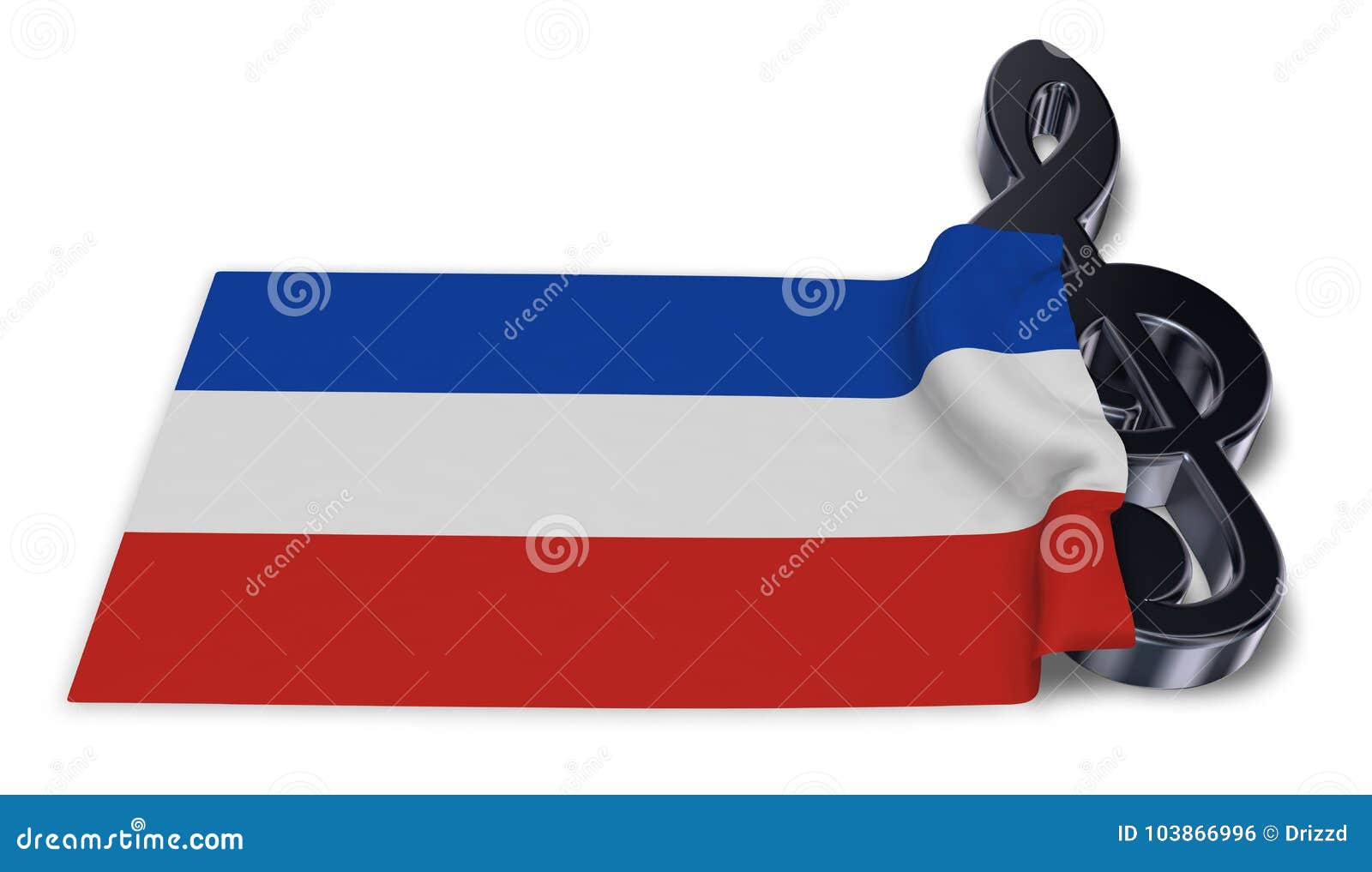 Drapeau Du Schleswig-Holstein, état Fédéral De L'Allemagne, Europe, Illustration Vectorielle Image Vectorielle Stock - Alamy