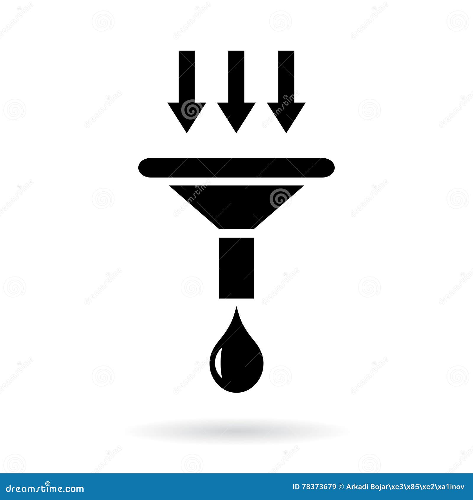 Symbole de filtration illustration de vecteur. Illustration du filtrage