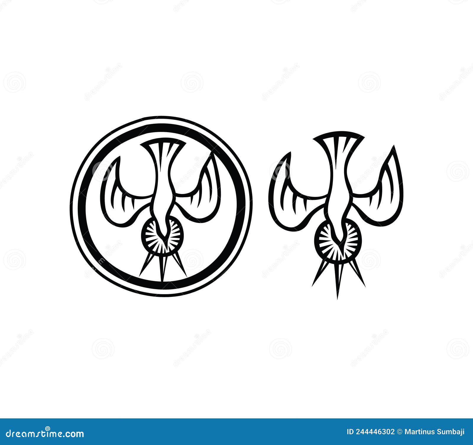 Symbole de l'esprit saint illustration de vecteur. Illustration du