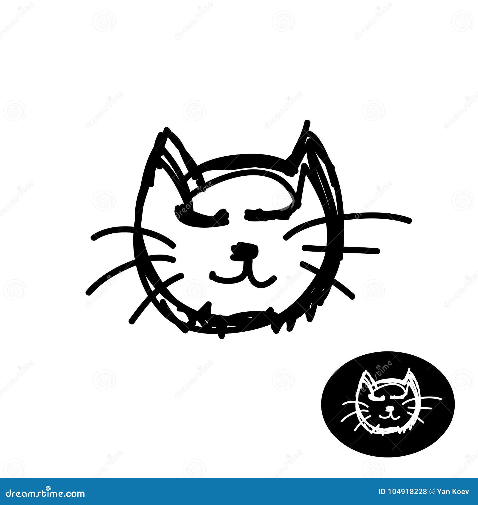 Symbole Tire Par La Main De Tete De Chat D Ebauche De Style De Griffonnage Illustration De Vecteur Illustration Du Illustration Contour Symbole Tire Par La Main De Tete De Chat D Ebauche De Style De Griffonnage Illustration De Vecteur Illustration Du Illustration Contour