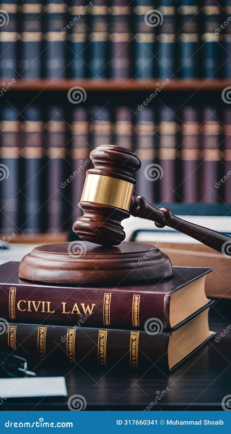 ic legal concept depicted with gavel, book on desk, scholarly environment.