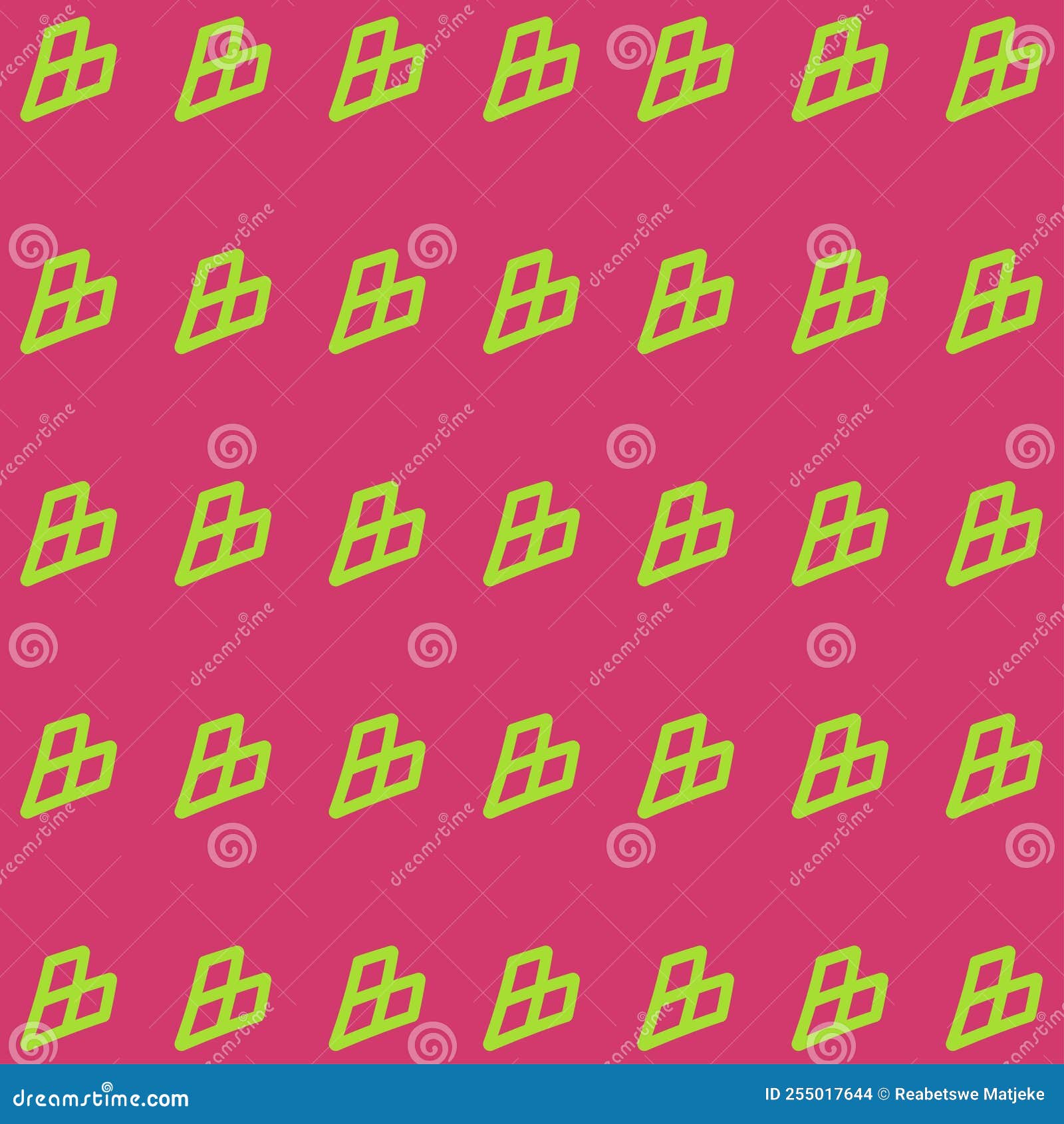 A Symmetric Heart Shape Repeating Seamless Pattern Stock Vector ...