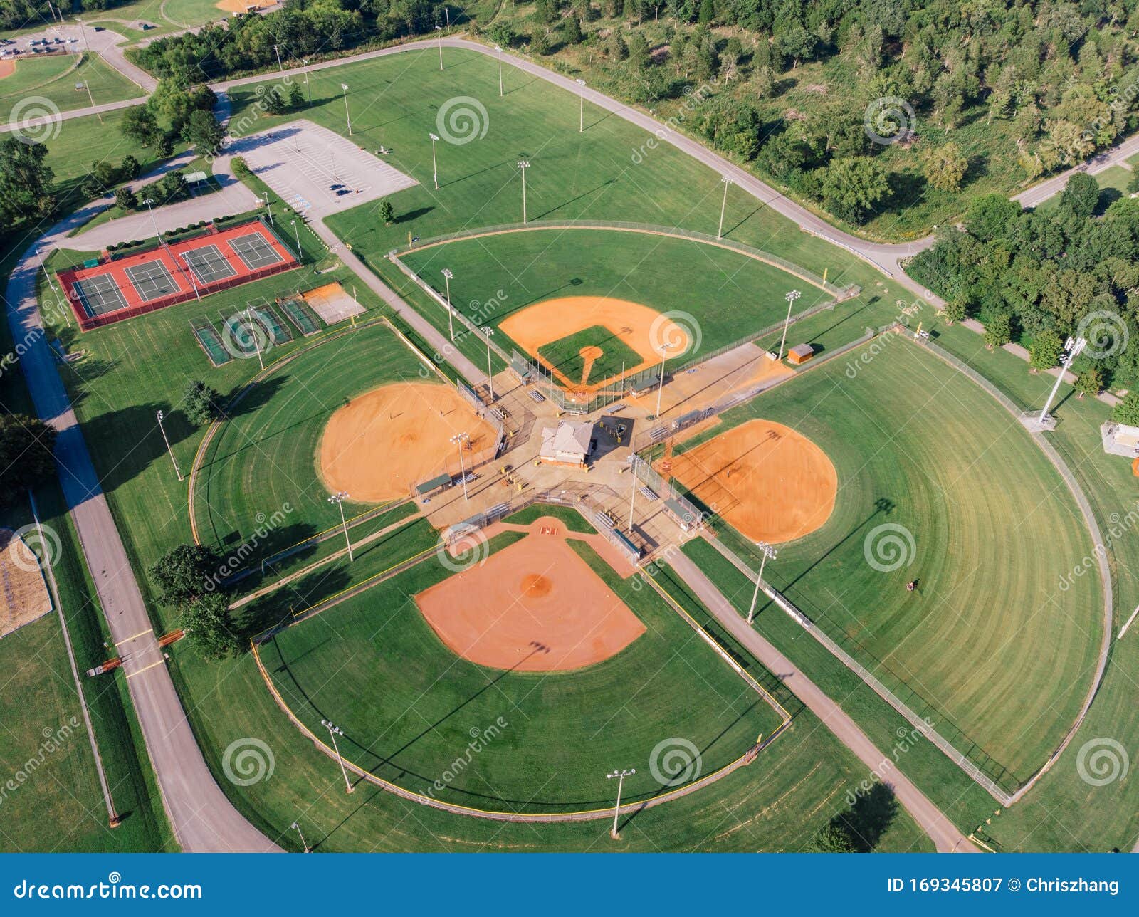 symmetry sports ground overlook by drone dji mavic mini