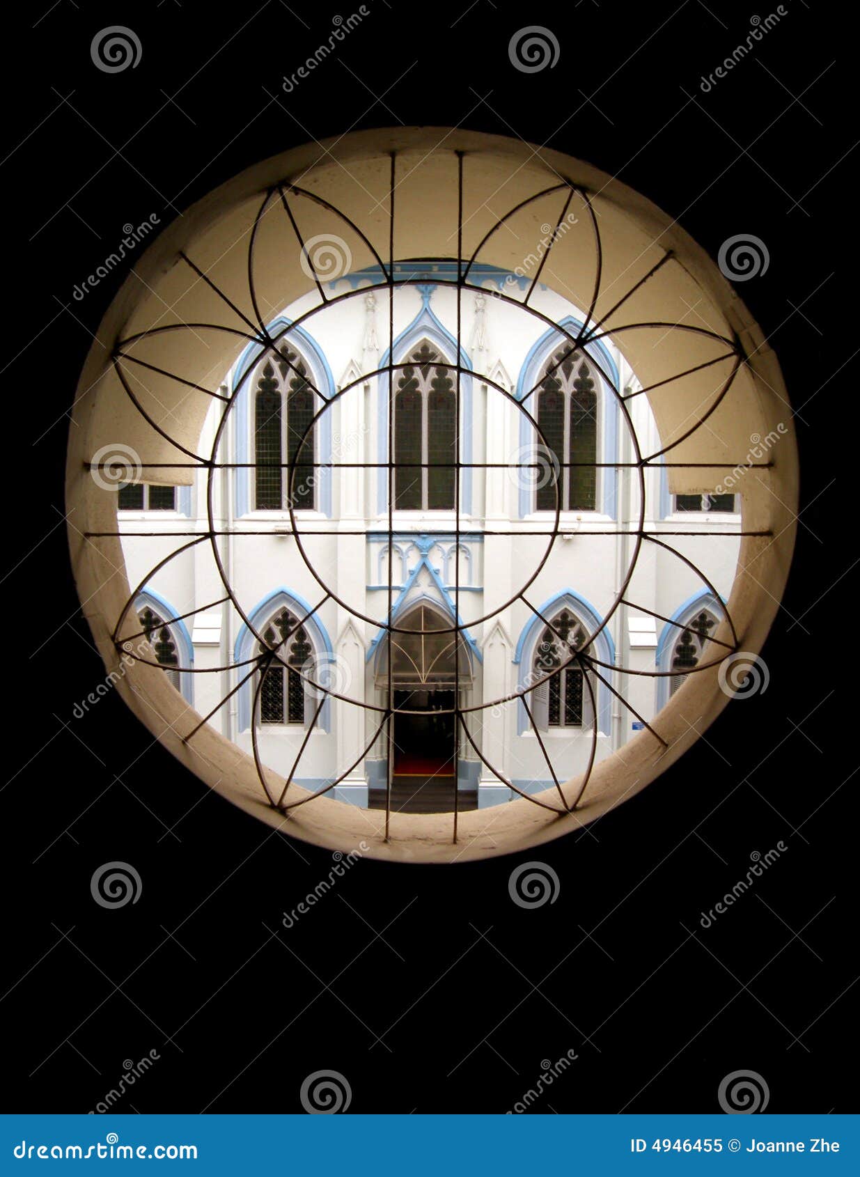 symmetry window and building