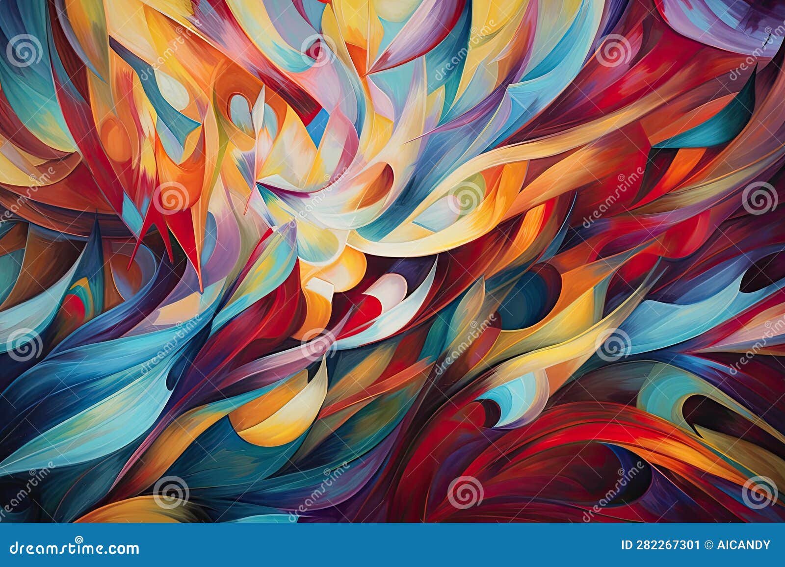 Symphony of Abstract Colors Harmonizing and Resonating, Creating a Visual Symphony of Emotions 