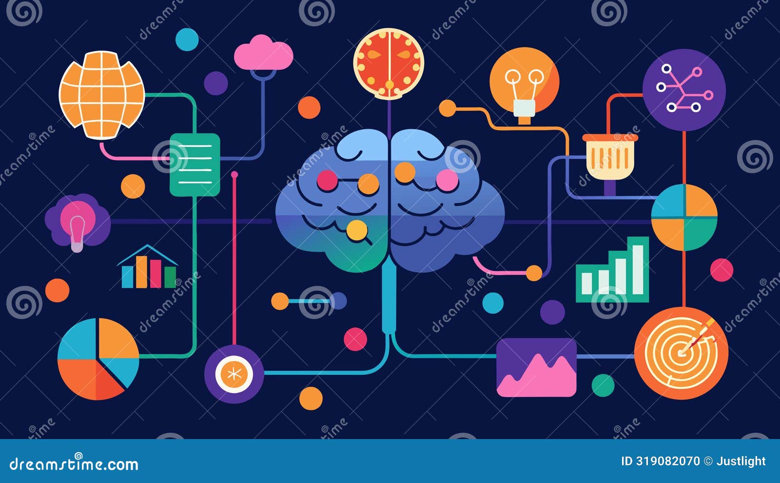 in a symphony of color and s a datadriven neural map provides a visual representation of how the brain processes