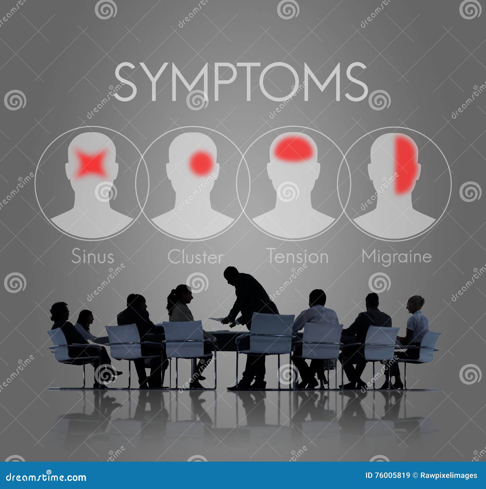 symptoms illness sickness healthcare headache concept