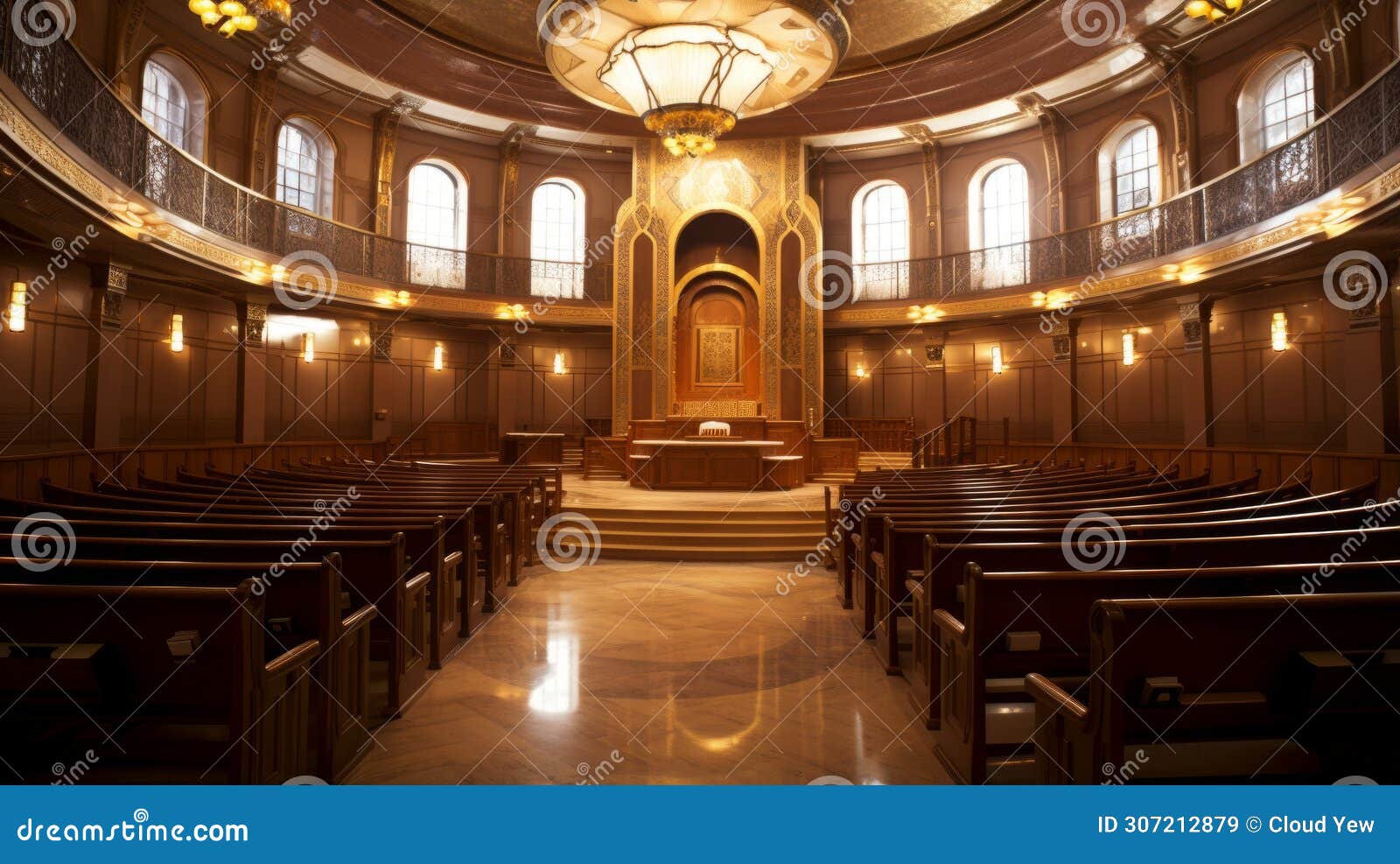 a synagogue's bimah, where torah readings take place