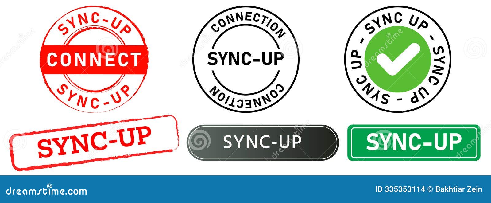 sync-up stamp colorful badge button label  mark connection online synchronization  set collection