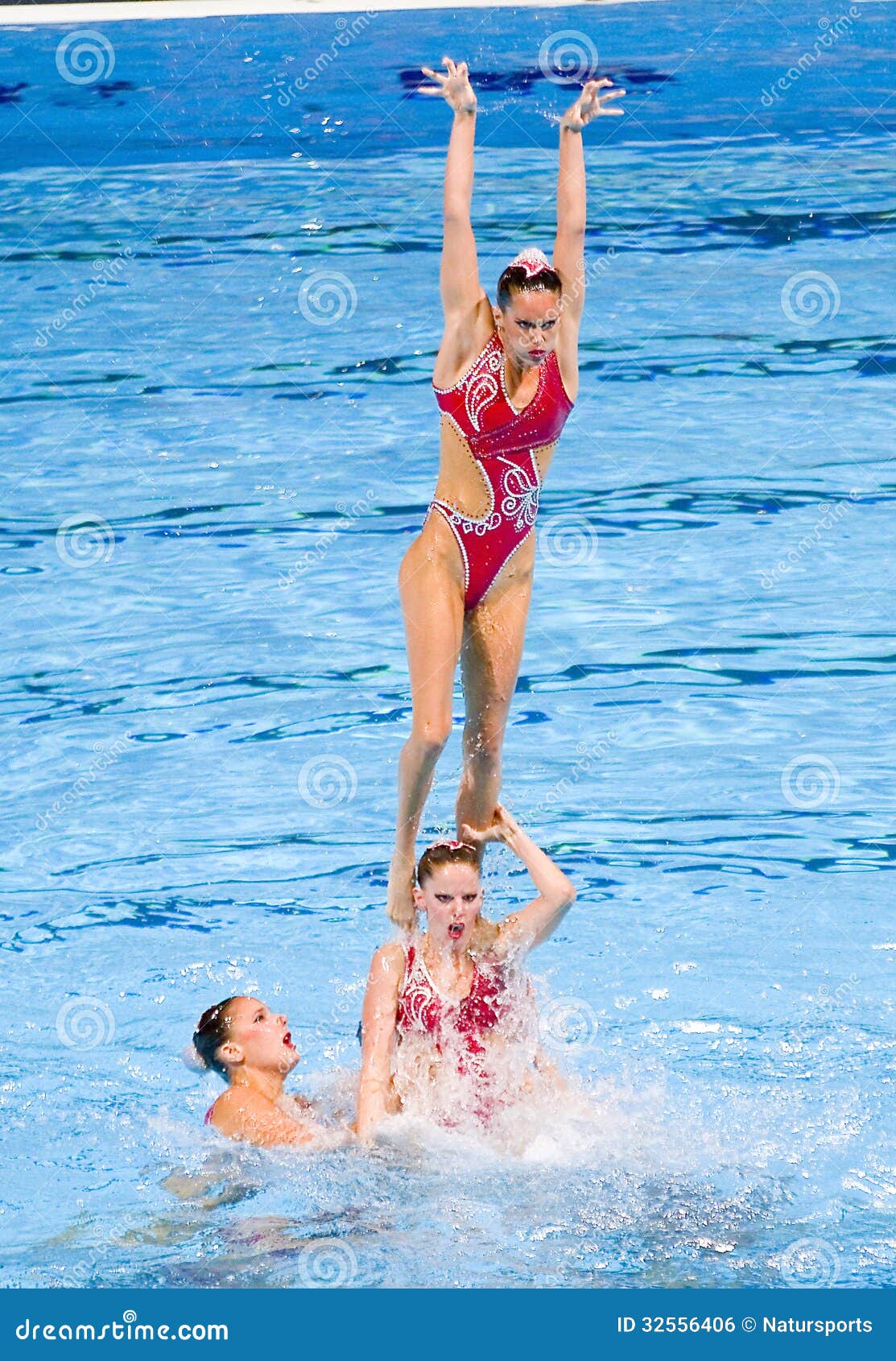 Synchronschwimmen Spanien Redaktionelles Foto Bild Von Team Wasser 32556406