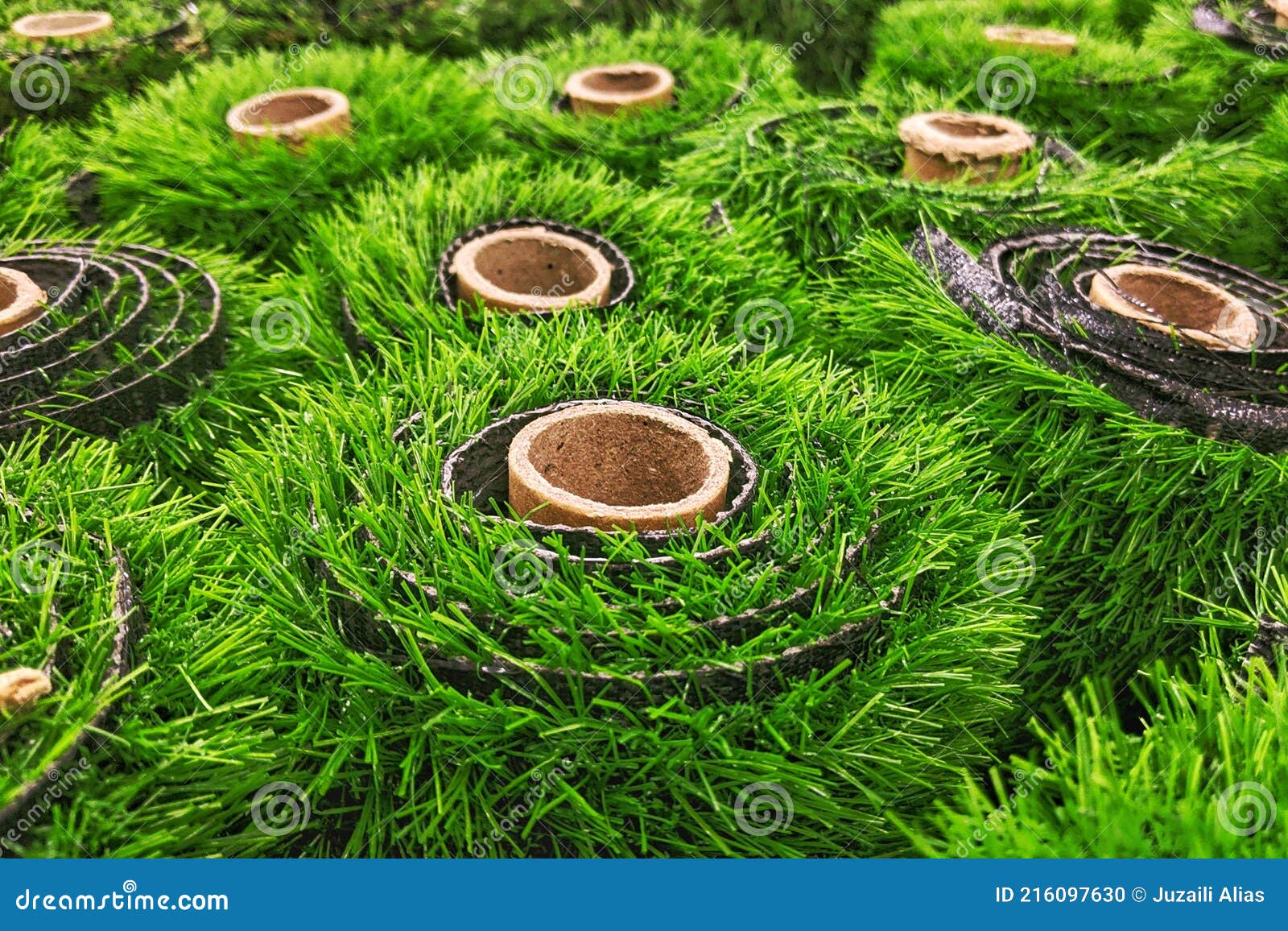 Synthetic Green Grass Rolls for Sale.Â Stock Photo Image of backyard