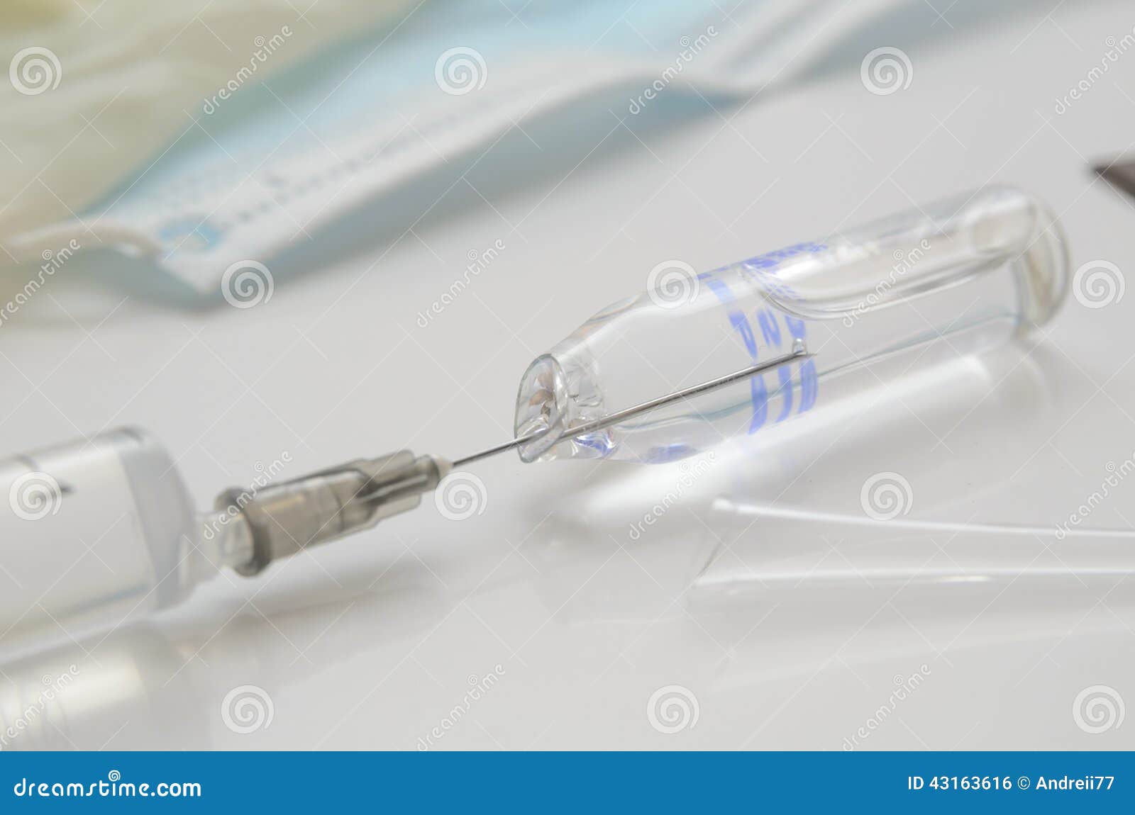 Syringe ampoule stock photo. Image of generic, equipment 43163616