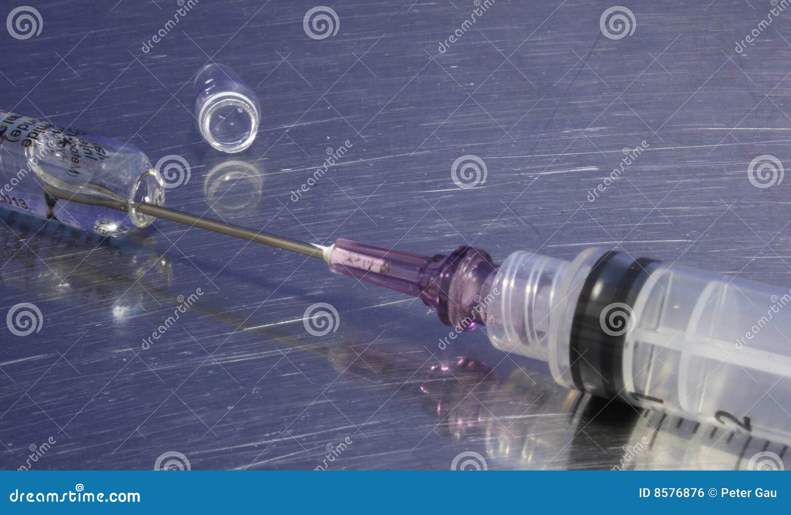 syringe and ampule