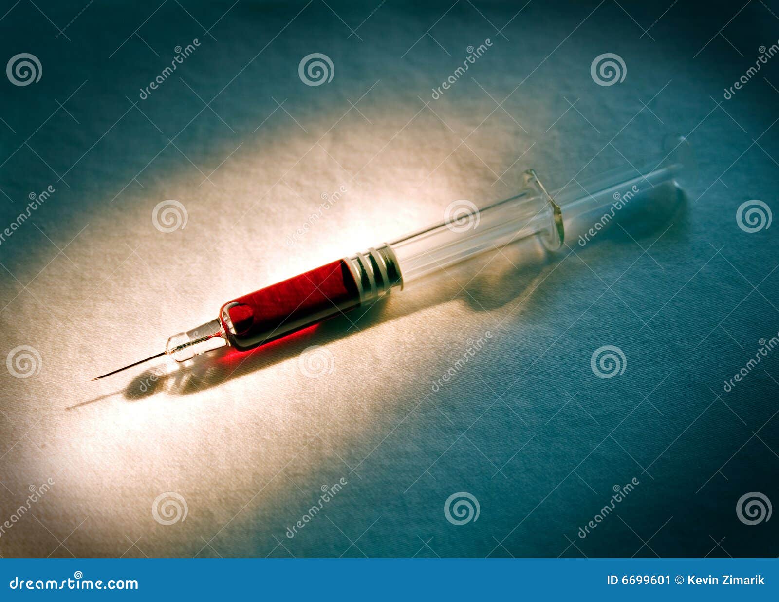 Syringe with blood stock image. Image of sample, needle 6699601