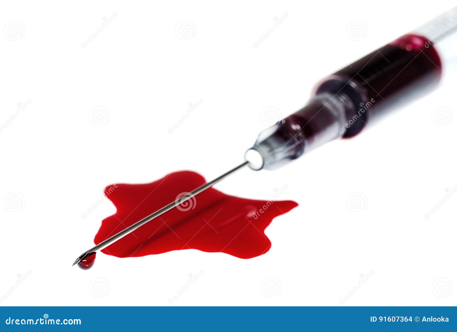 Syringe with Blood As a Concept of Donation Stock Photo Image of life