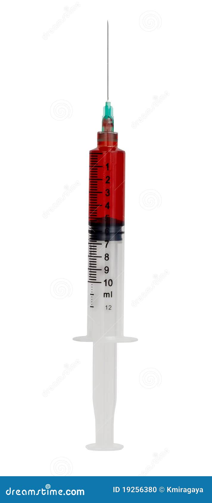 Syringe with Blood Isolated on White Stock Photo Image of experiment
