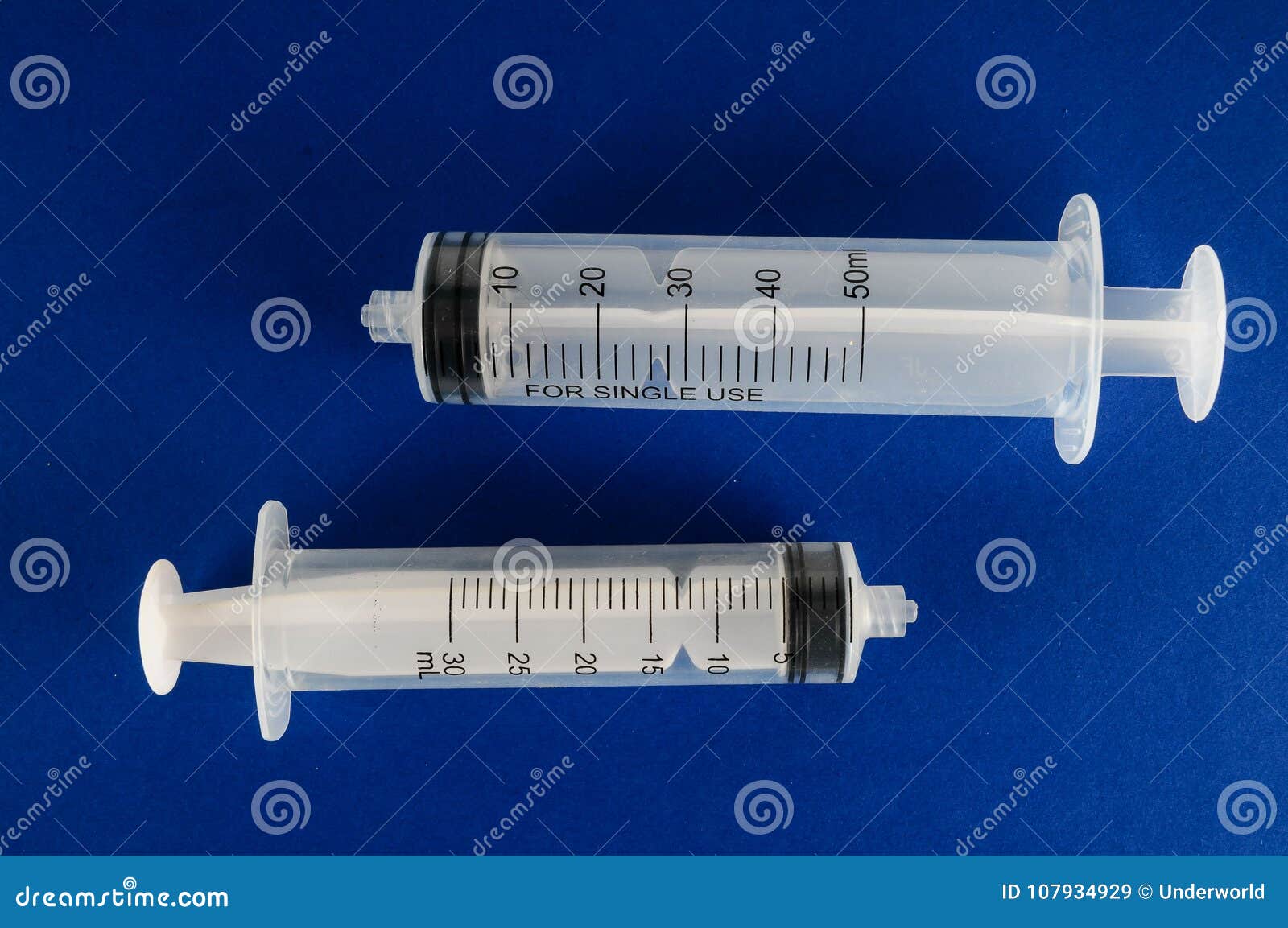 Syringe Closeup Isolated On Colred Background Stock Image - Image of