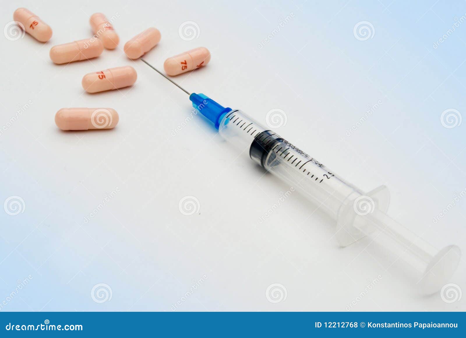 Syringe And Drugs Royalty Free Stock Photos Image 12212768