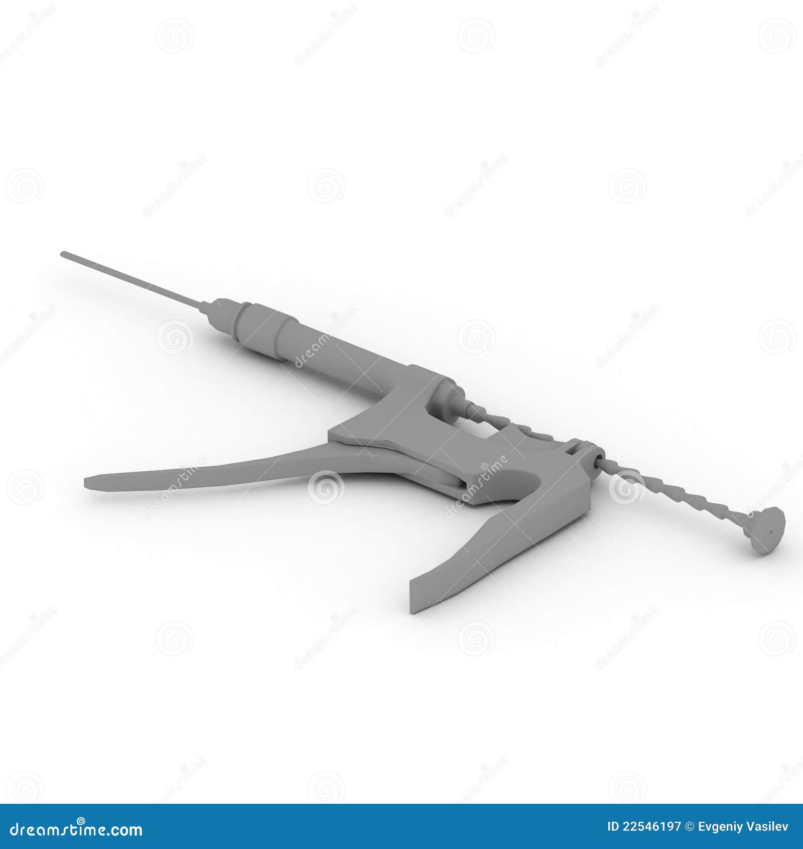 Syringe gun stock illustration. Illustration of health 22546197