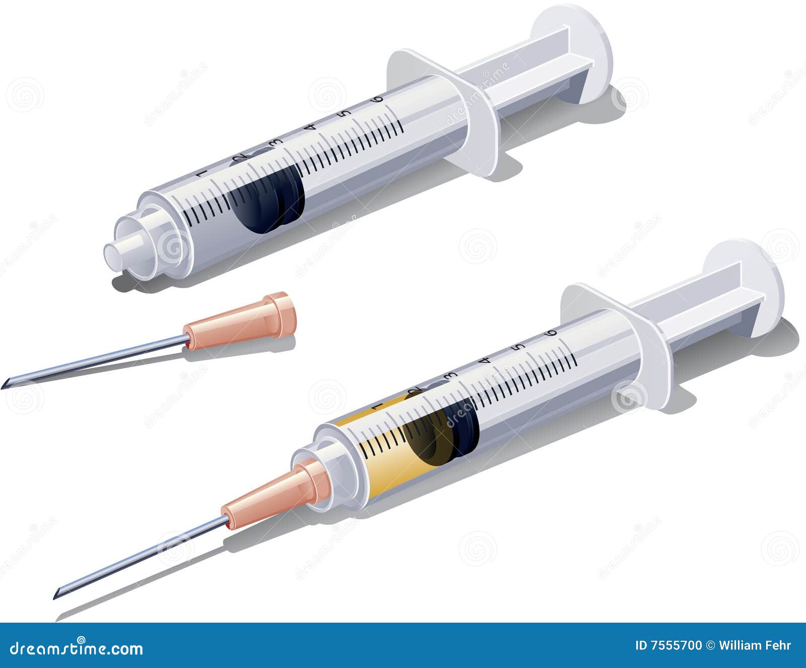 syringe or hypodermic needle