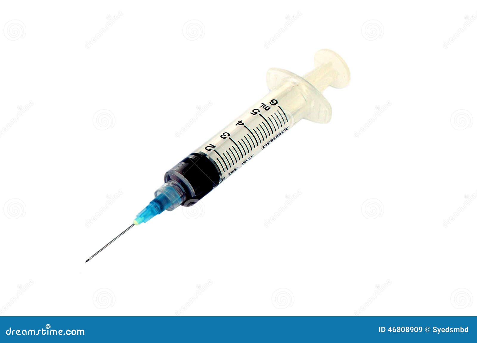 Syringe and Hypodermic Needle Stock Image Image of drugs, inject 46808909