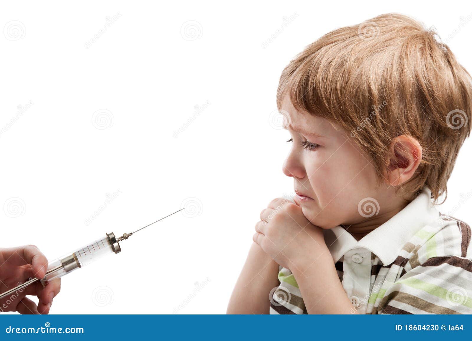 syringe injecting child