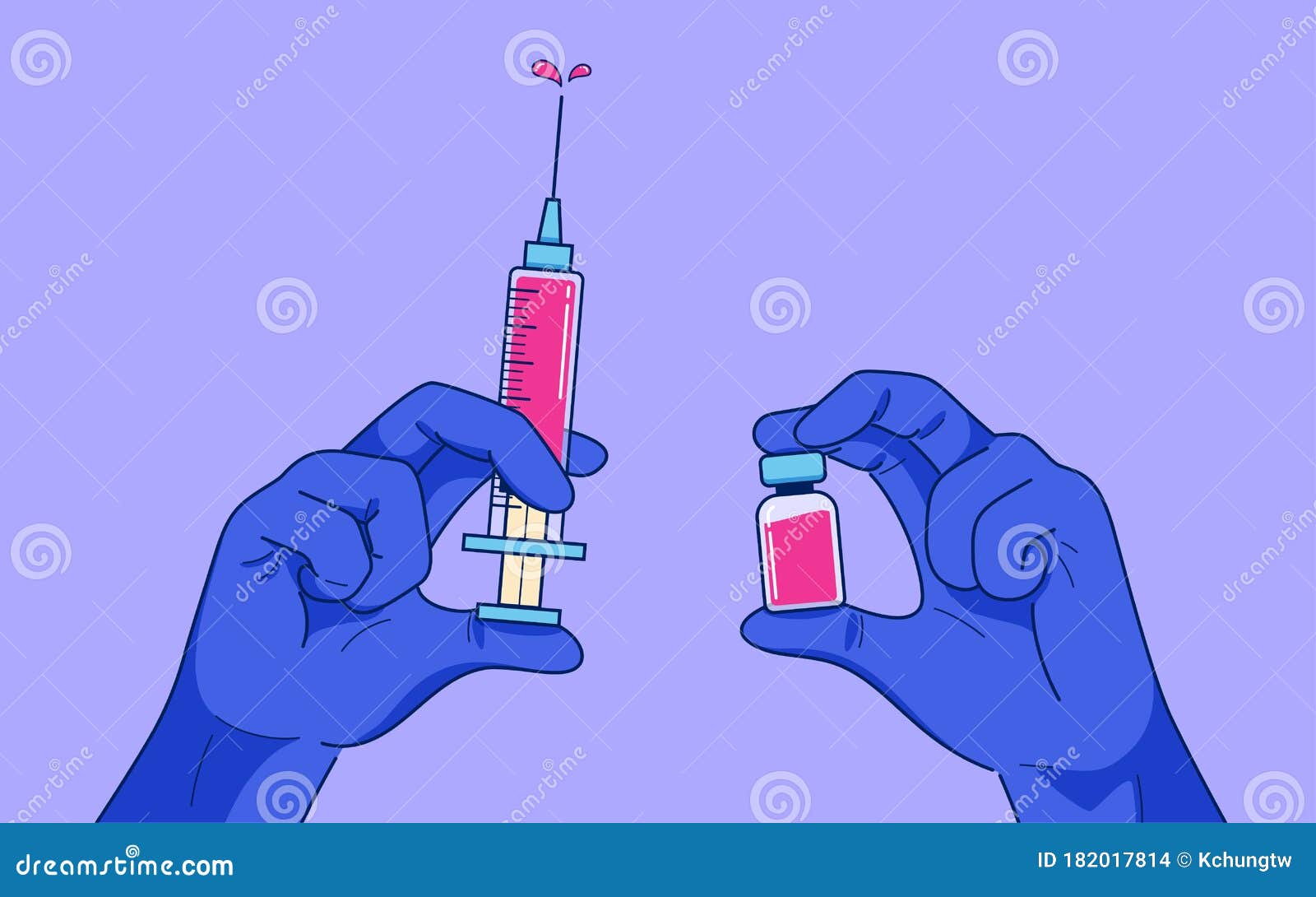 syringe injection and vaccine