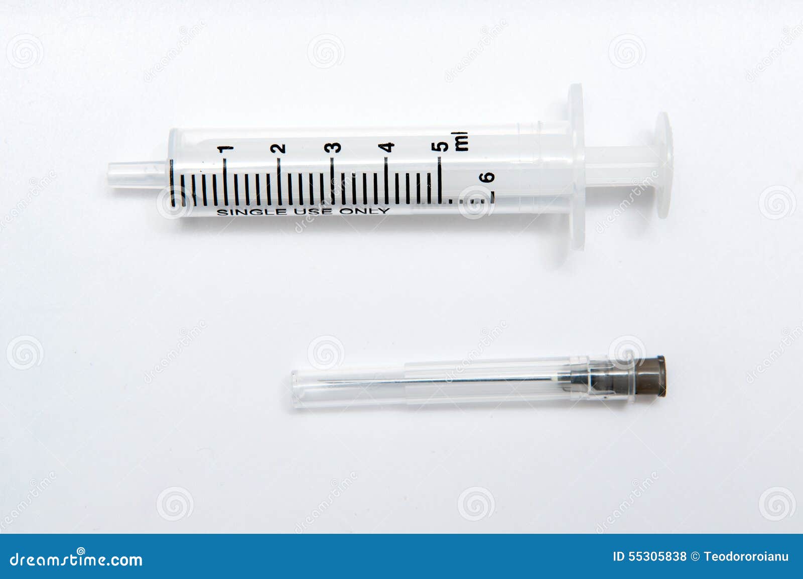Syringe kit stock photo. Image of white, front, scales 55305838