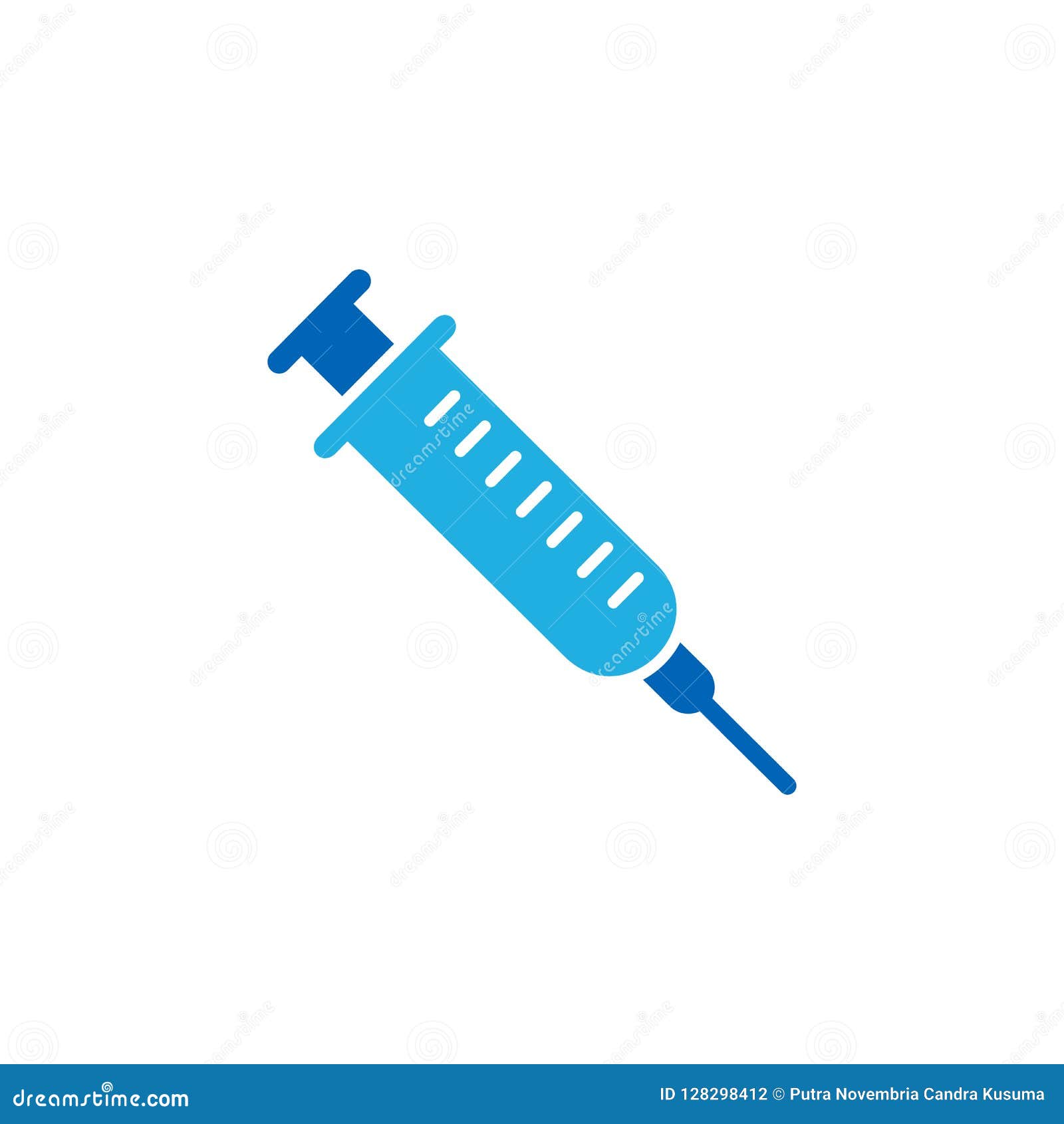 Syringe Logo Icon Design stock vector. Illustration of pharmacy 128298412