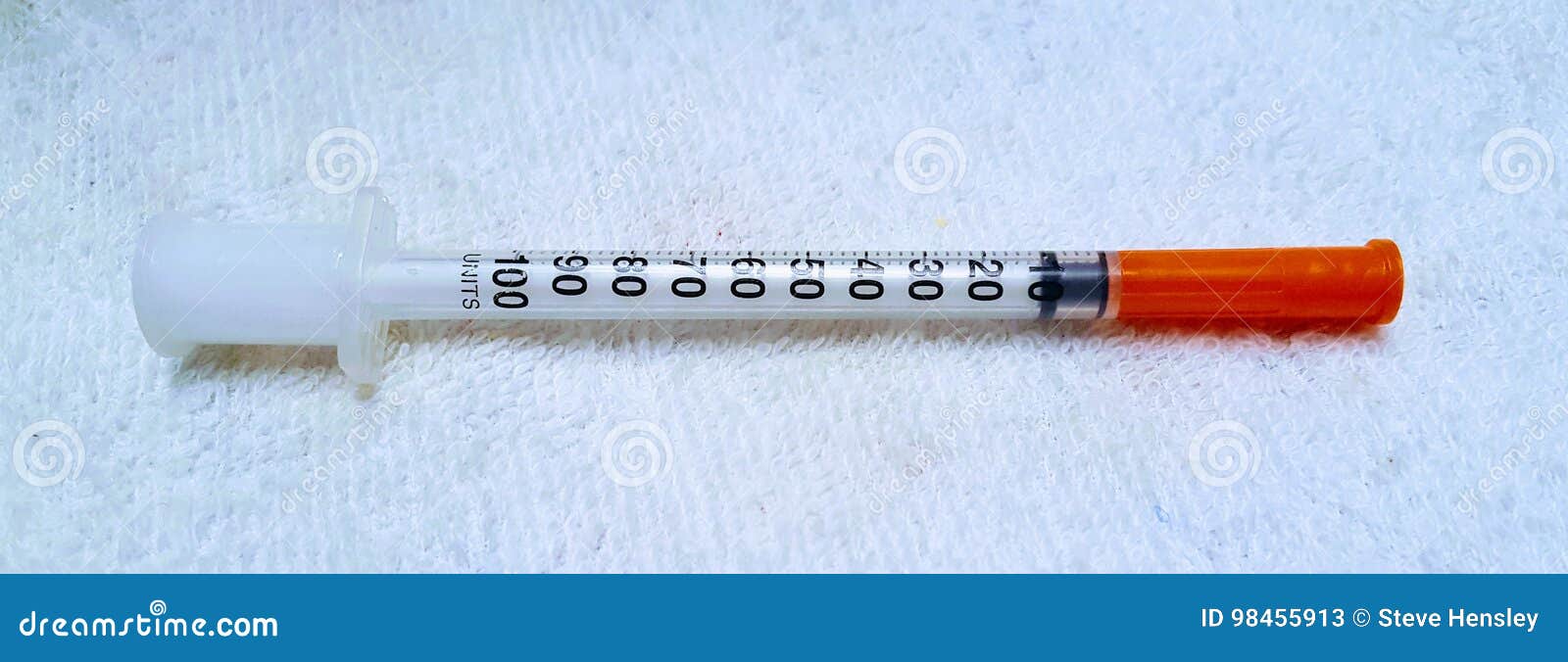 Syringe with Needle and Orange Cap Stock Image Image of nurse