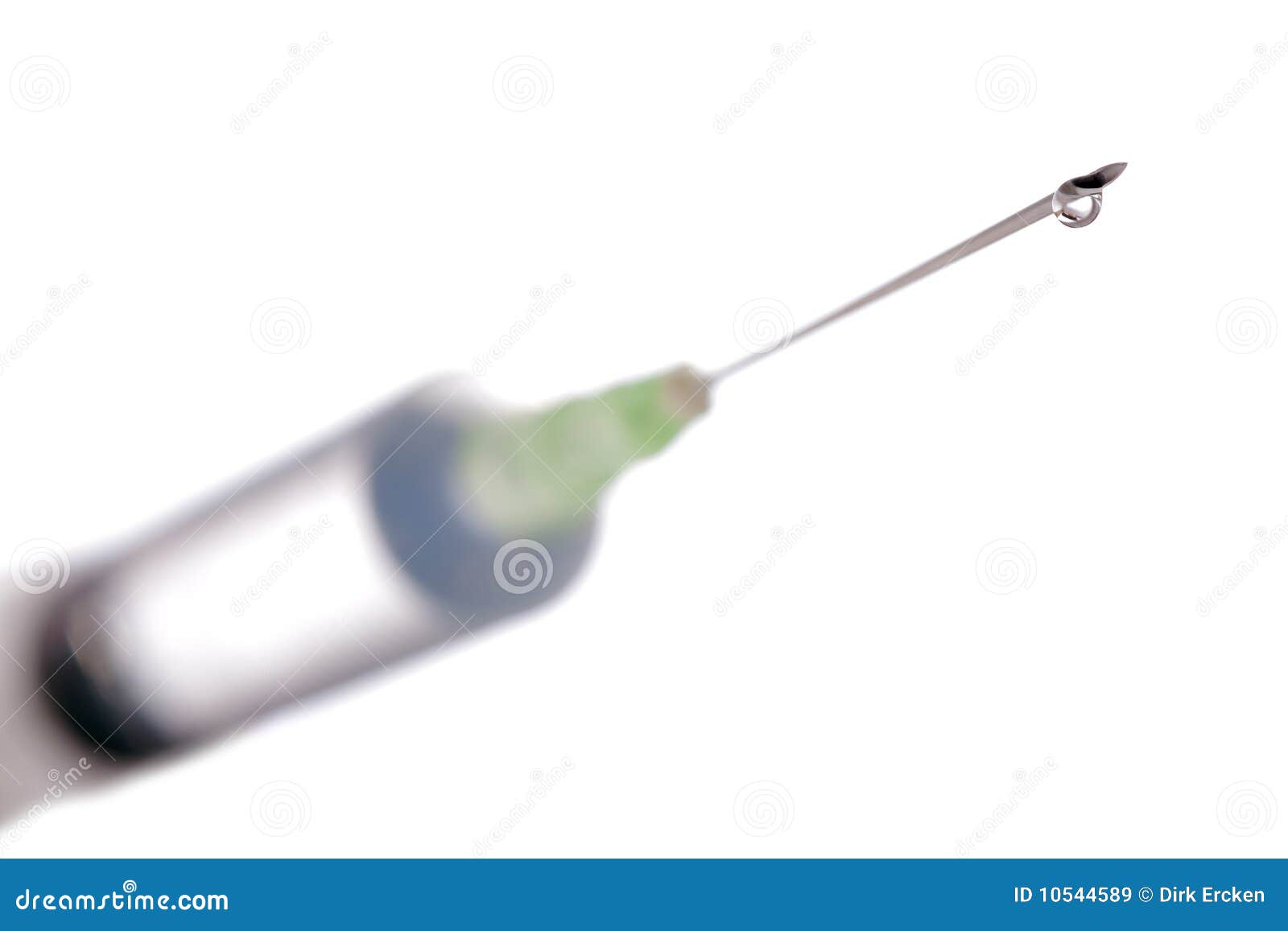 syringe needle vaccination or flu shot