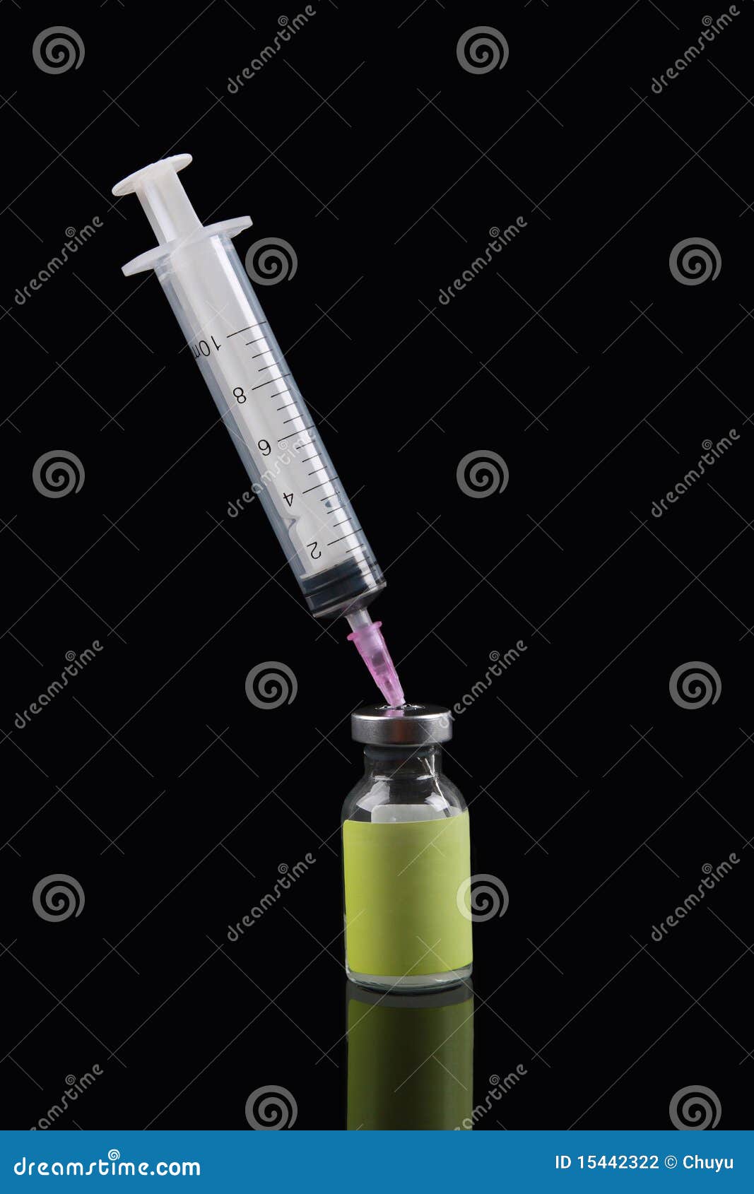 Syringe and vial stock photo. Image of dose, medicine 15442322