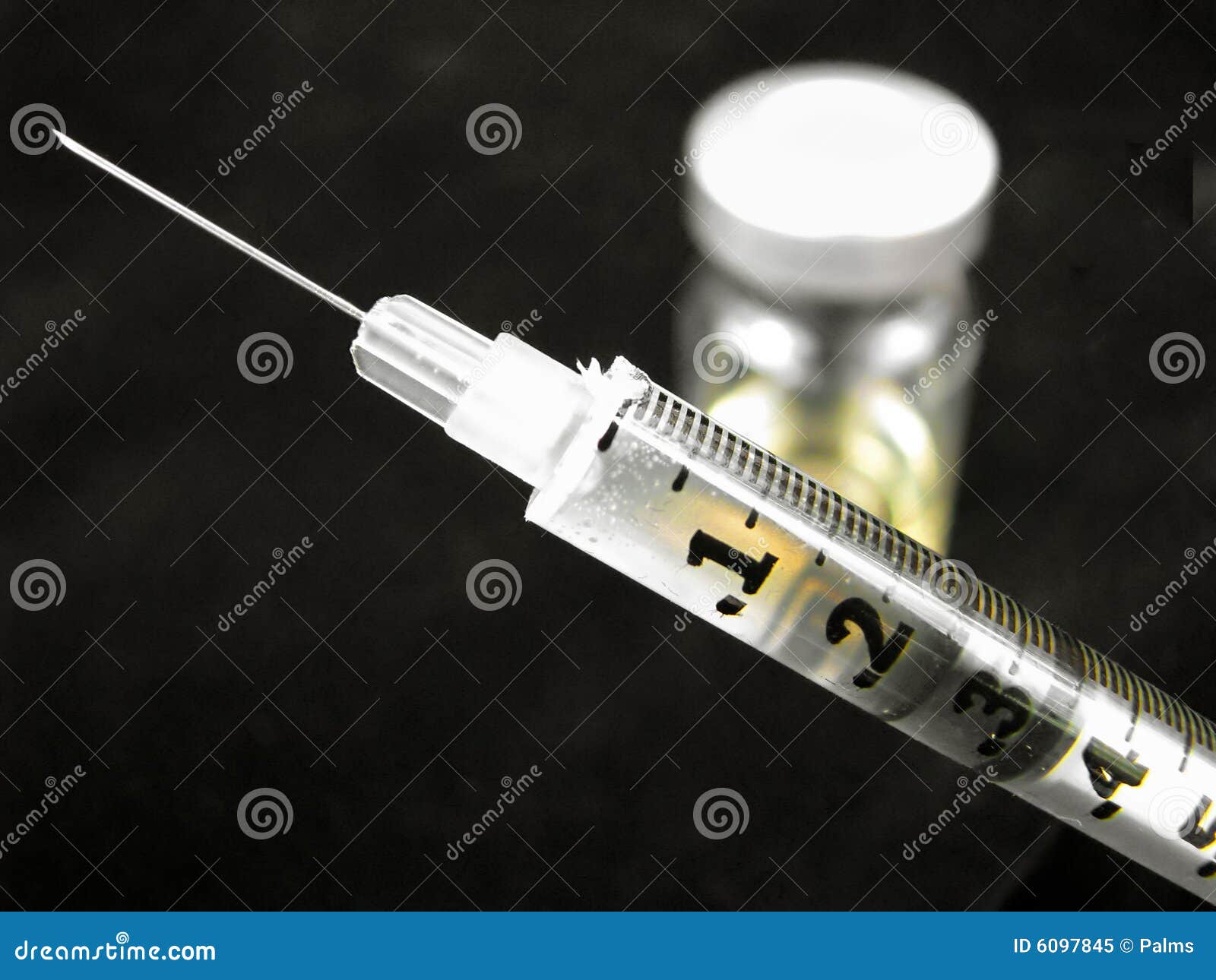 Syringe and vial stock image. Image of needle, cure, drug 6097845