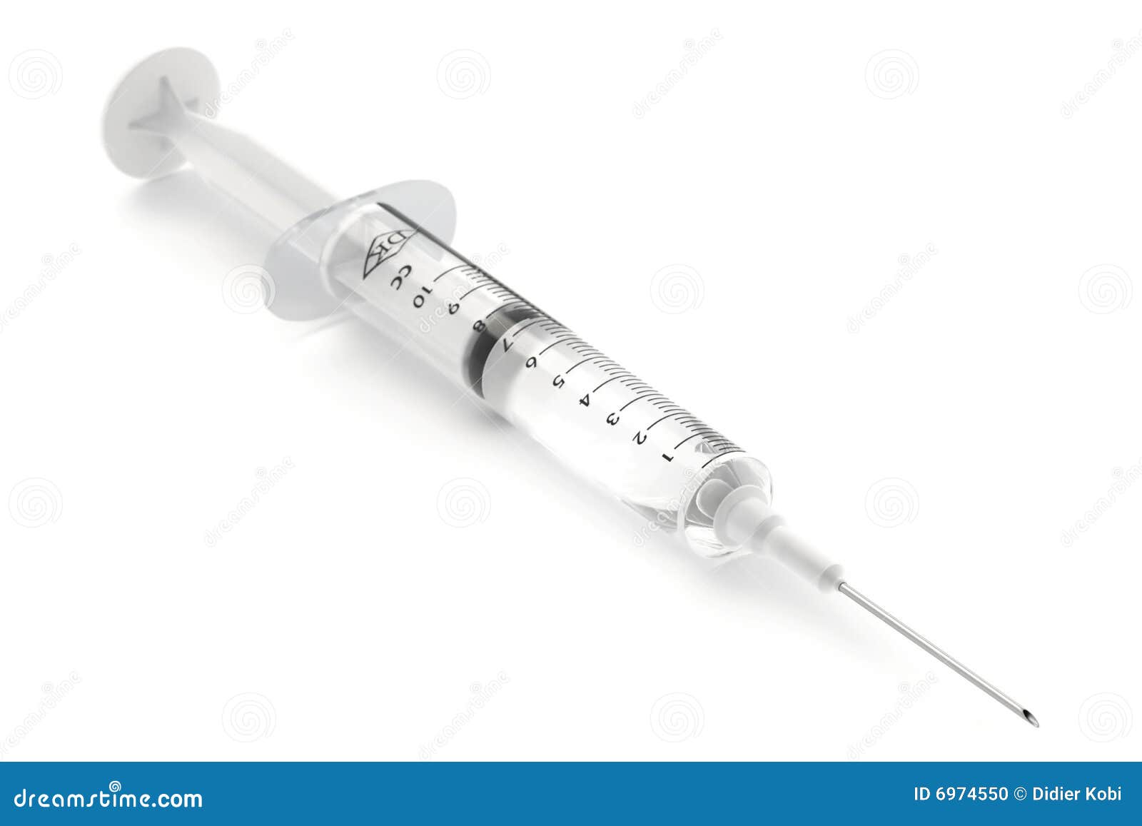 syringe on white