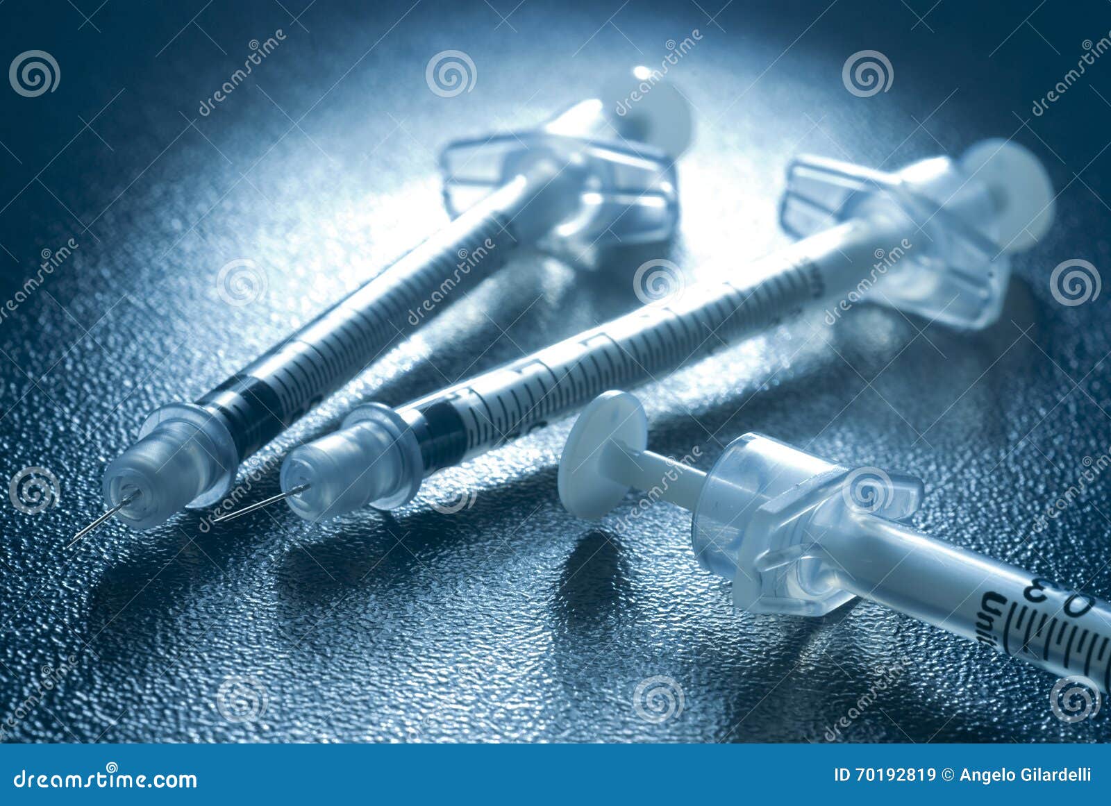 Syringes for insulin stock image. Image of diabetes, macro 70192819