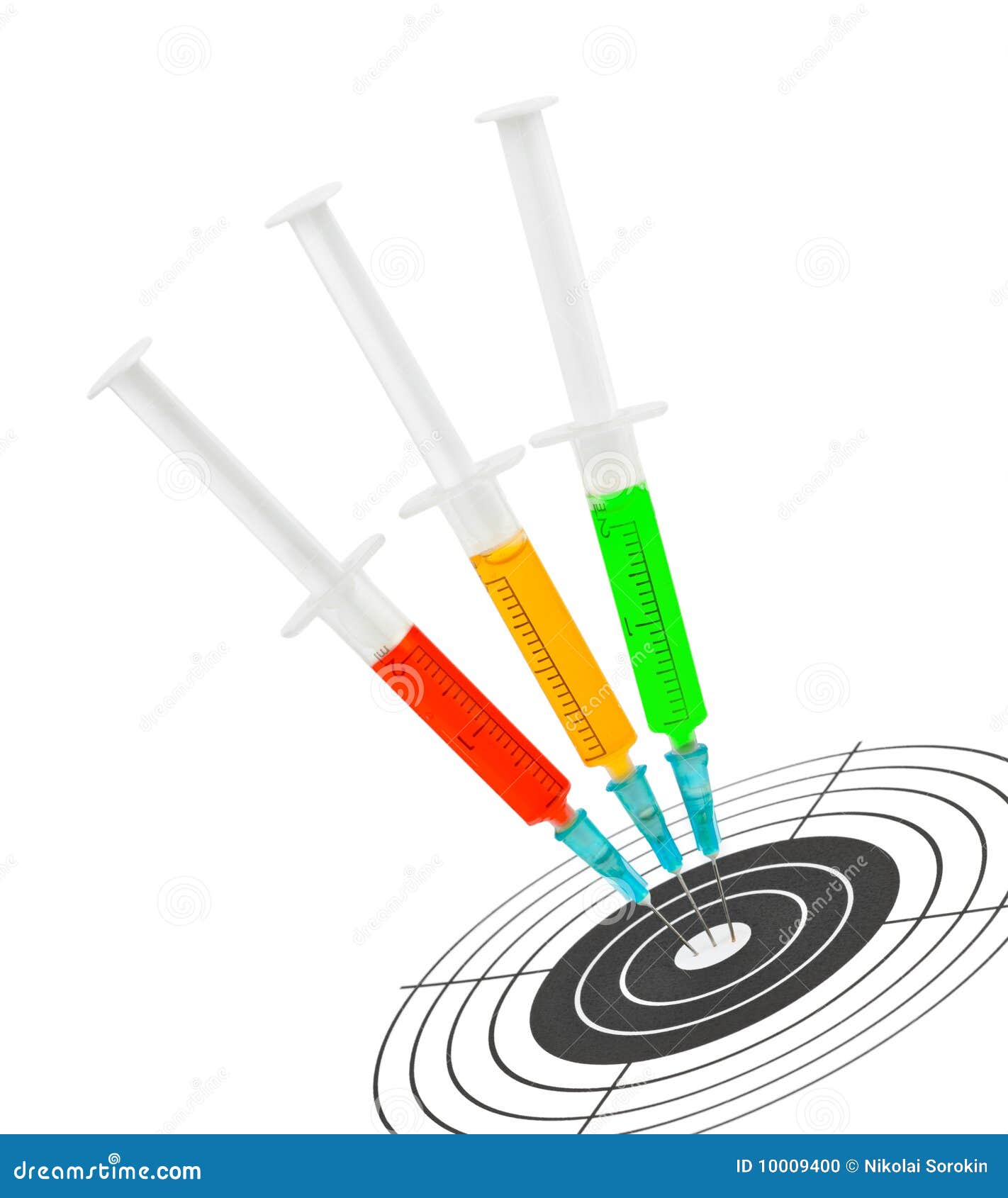 Syringes and target stock photo. Image of doctor, doping 10009400