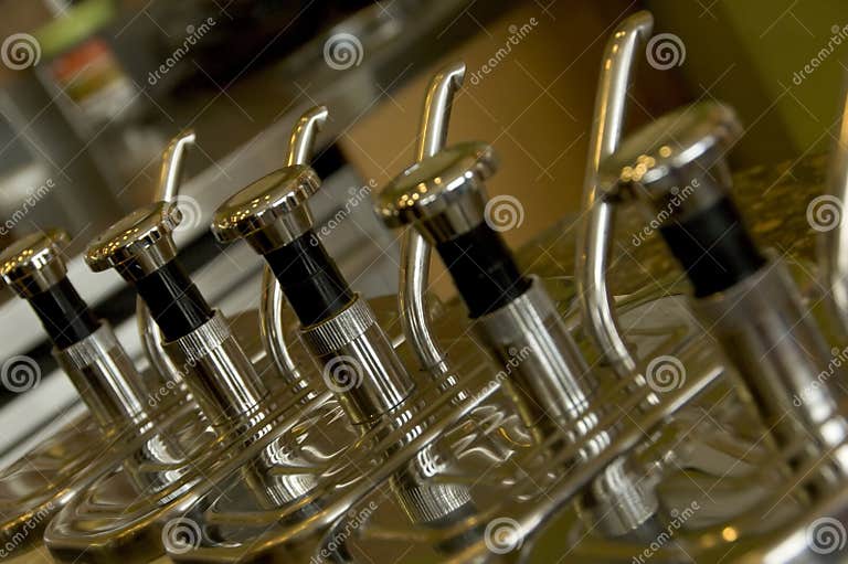 Syrup Dispensers stock image. Image of flavour, flavor 2014443