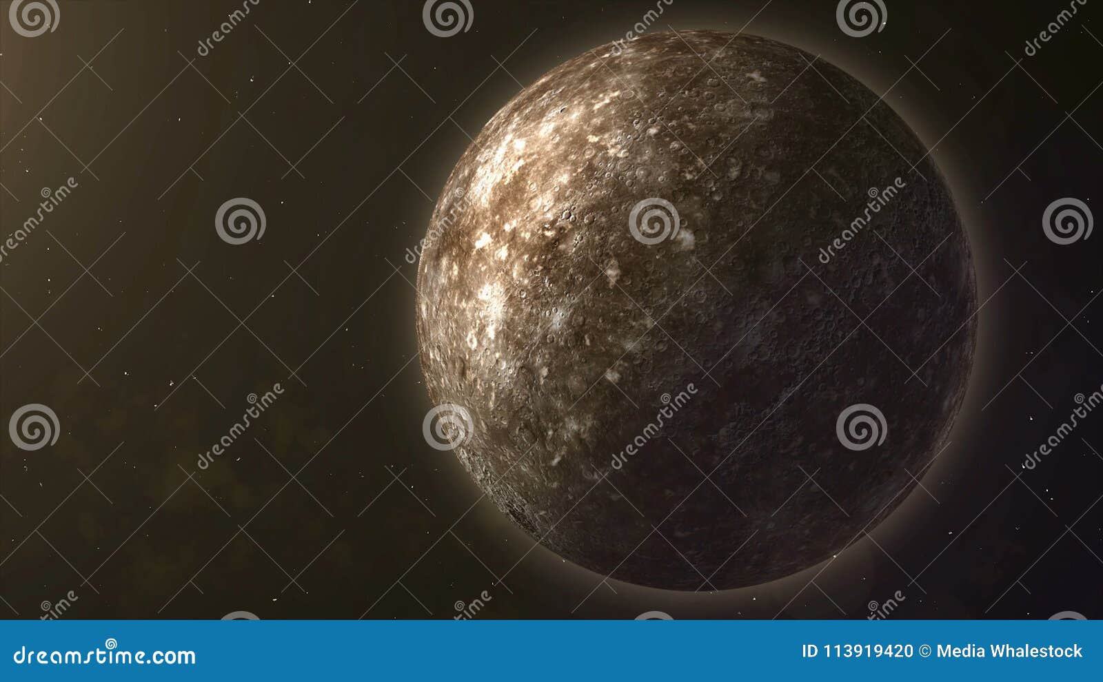 Système Solaire Mercury Il Est Le Plus Petit Et Le Plus