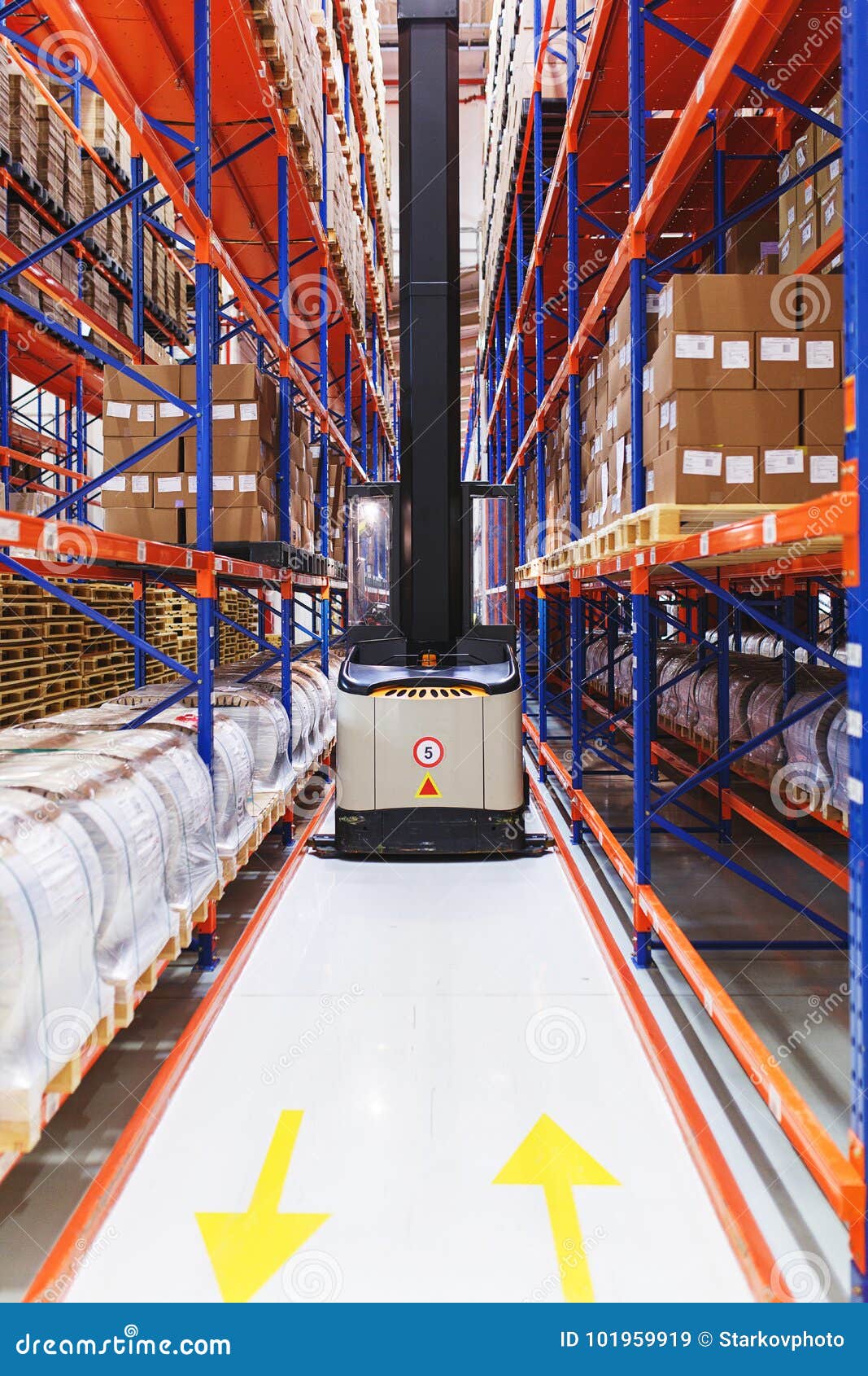 System of Address Storage of Products, Materials and Goods in a