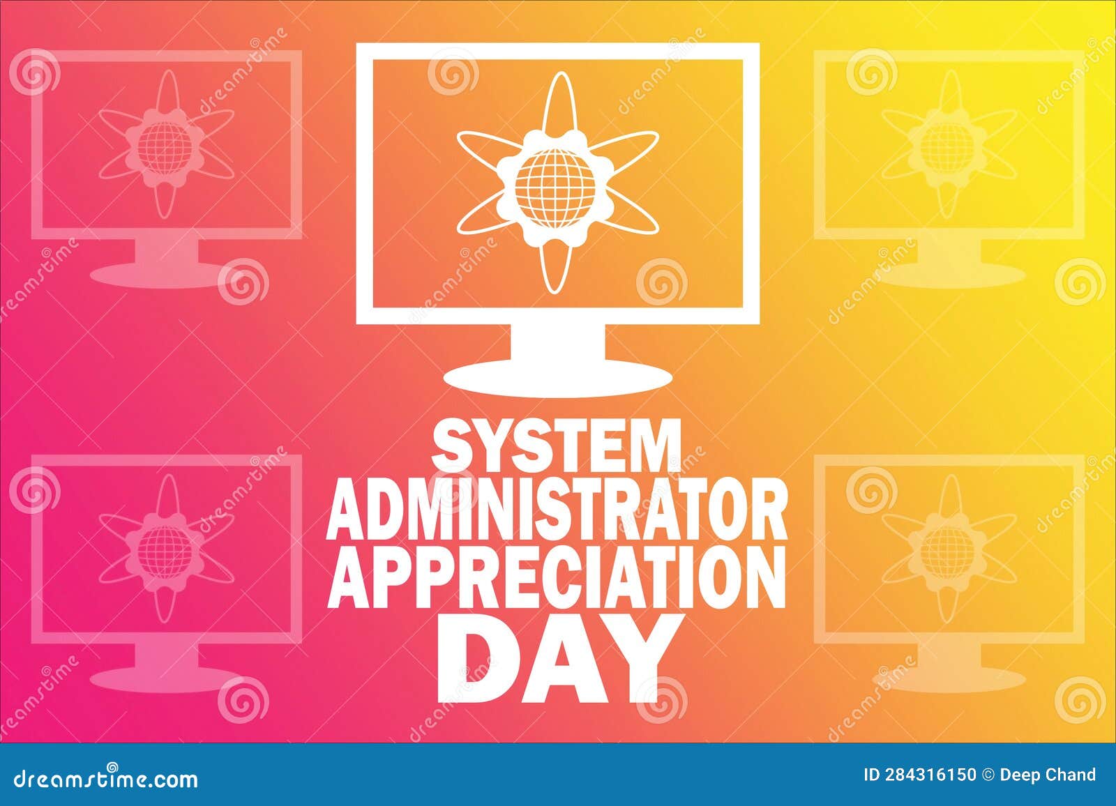 System Administrator Appreciation Day Stock Vector Illustration of