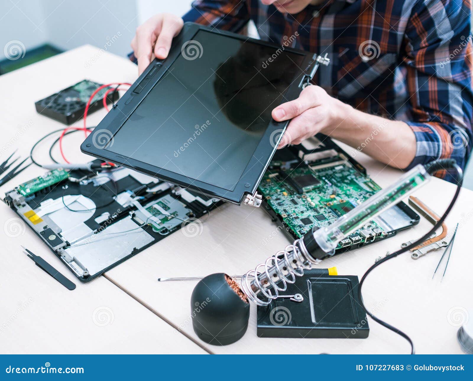 System Administrator Hardware Computer Repair Stock Image Image of