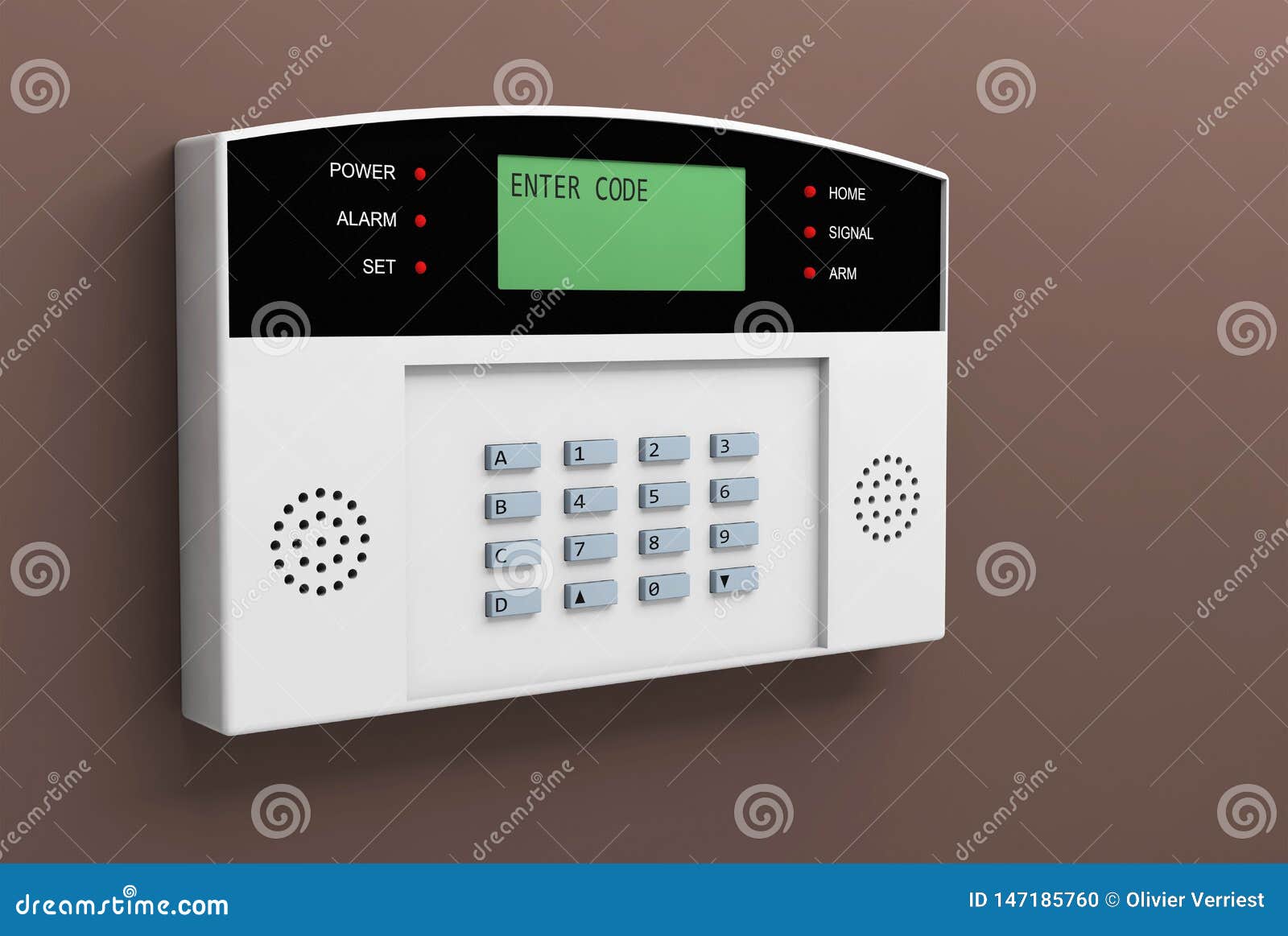 System Alarm Protection Safety Box Code Security Stock Illustration