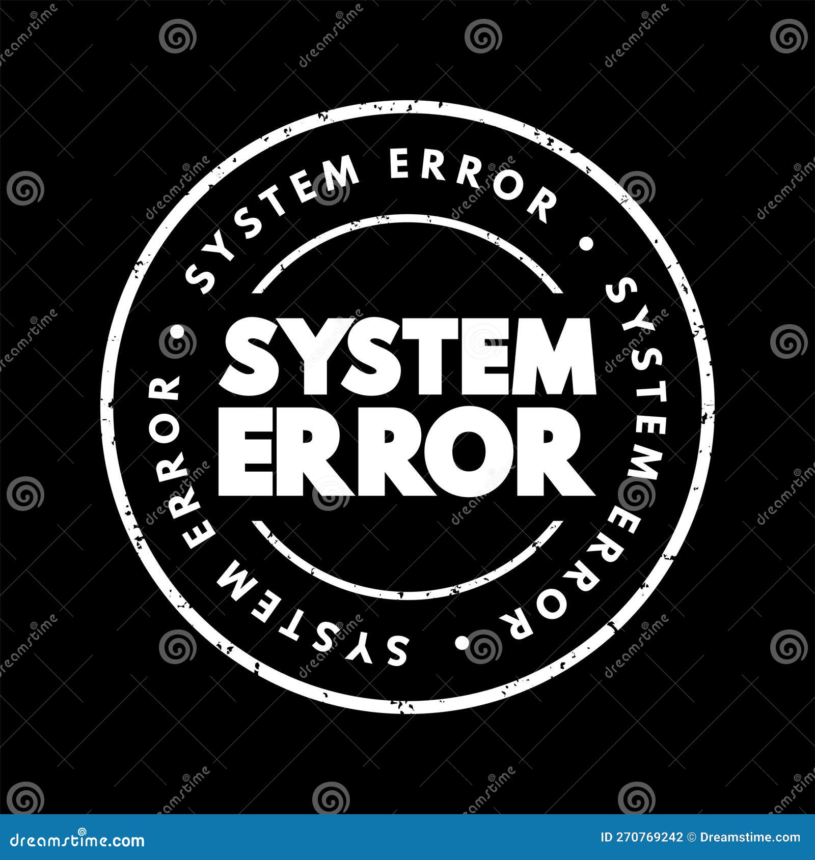 System Error Text Stamp, Concept Background Stock Illustration ...
