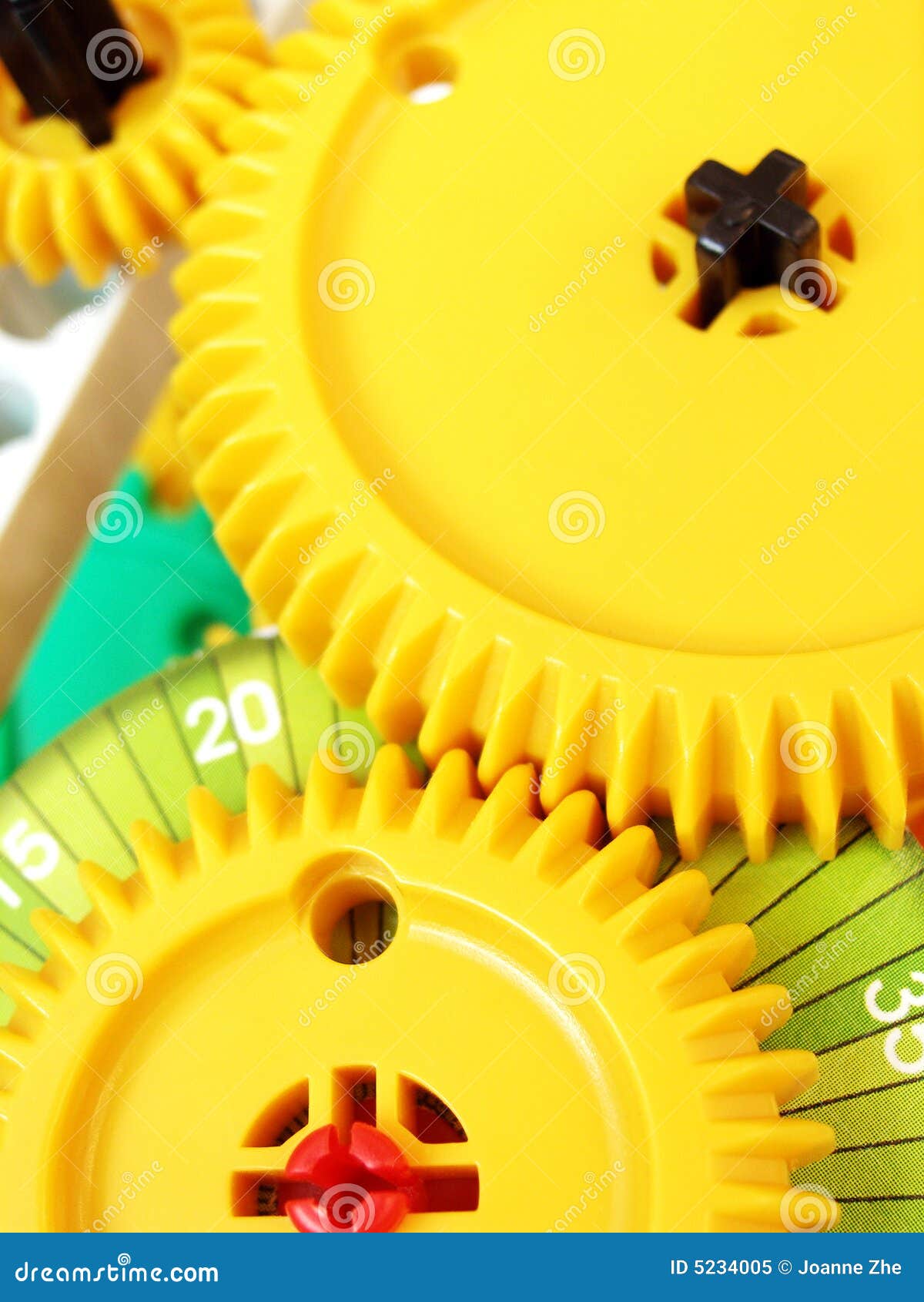 Two Interlocking Gears, Part Of A Gear System For Regulating And