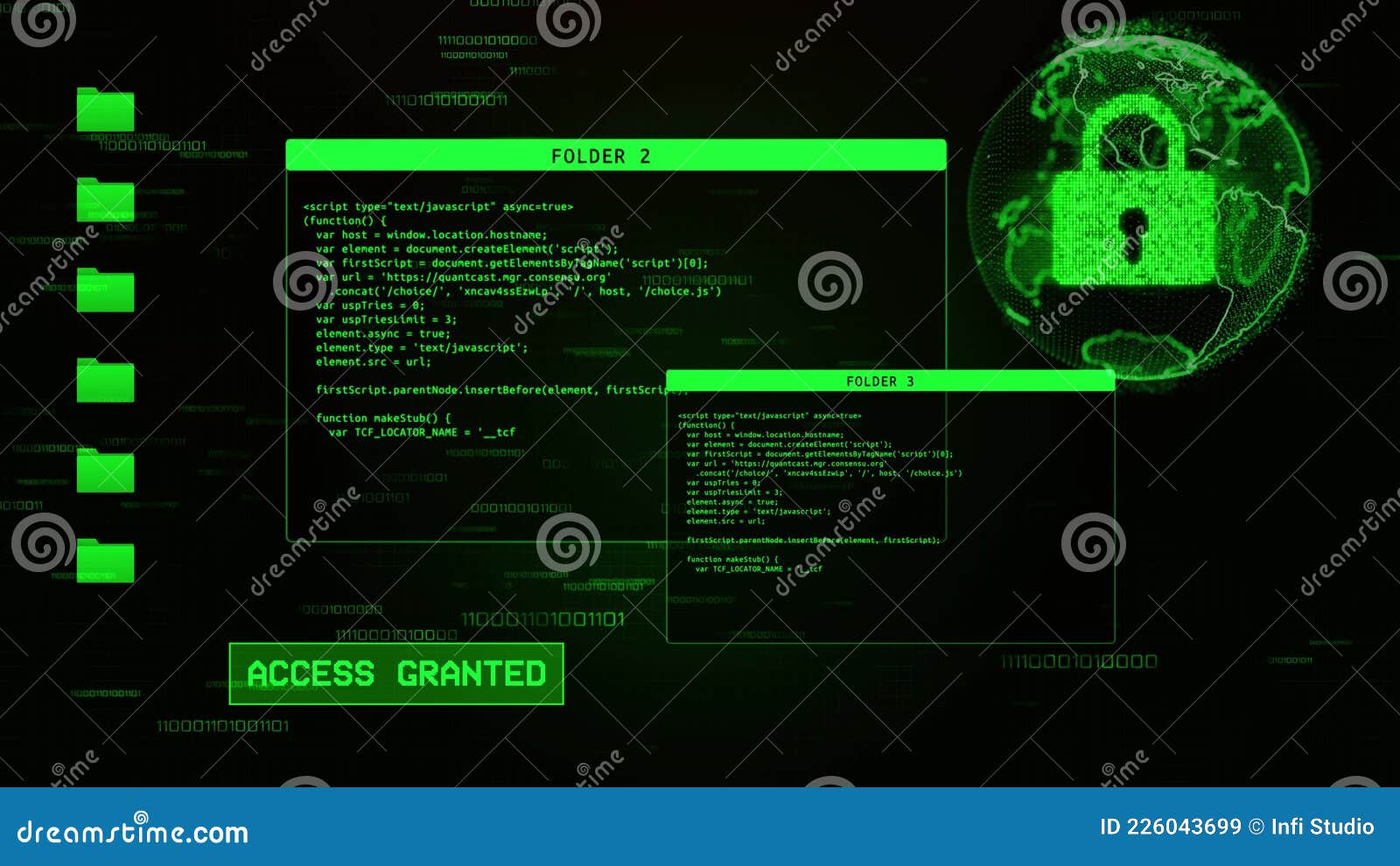 System login Animation of entering passw, Stock Video