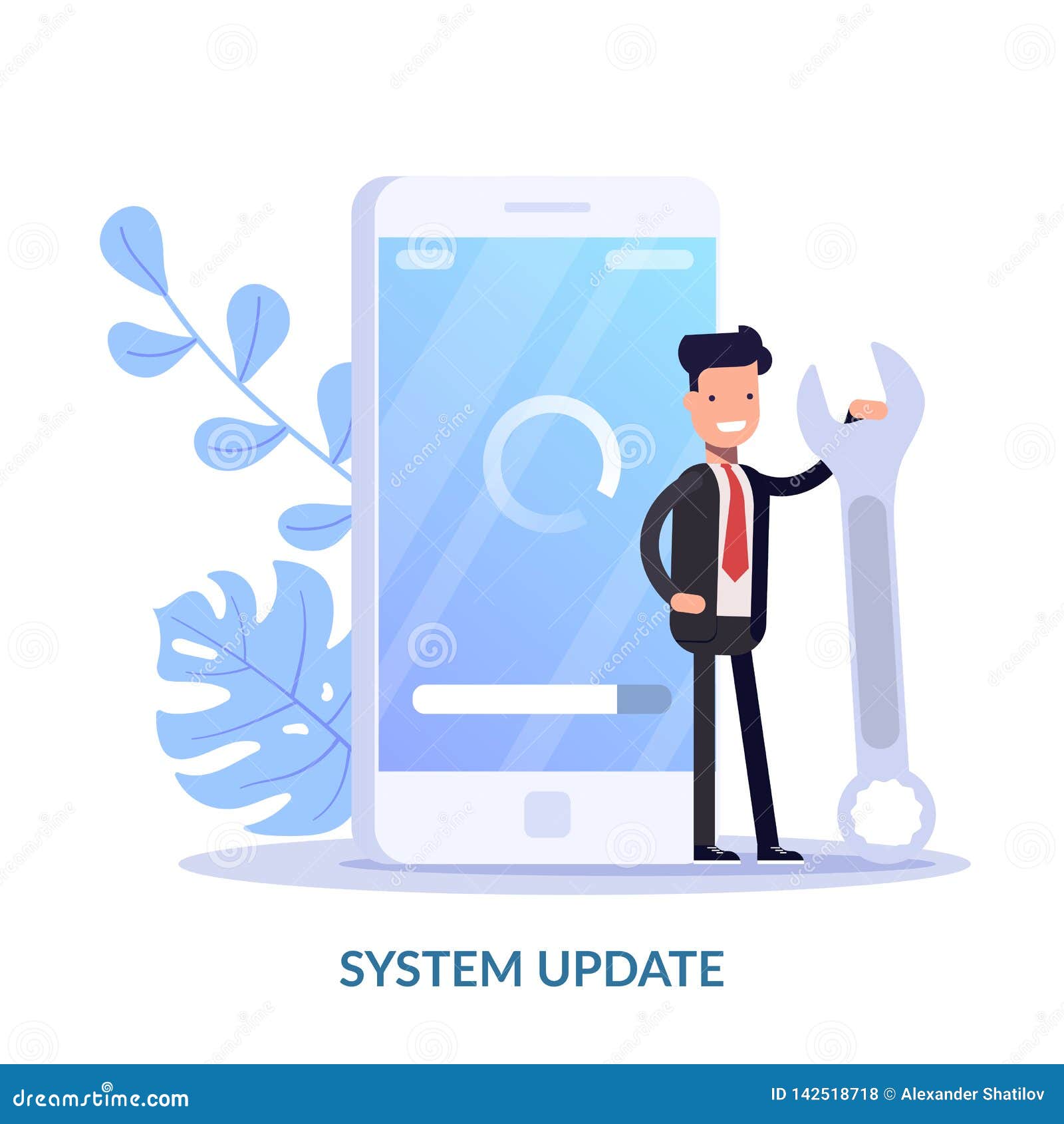 System Update Vector Illustration Concept. Cartoon People Update Operation  System Can Use for, Landing Page, Template Stock Vector - Illustration of  device, internet: 142518718